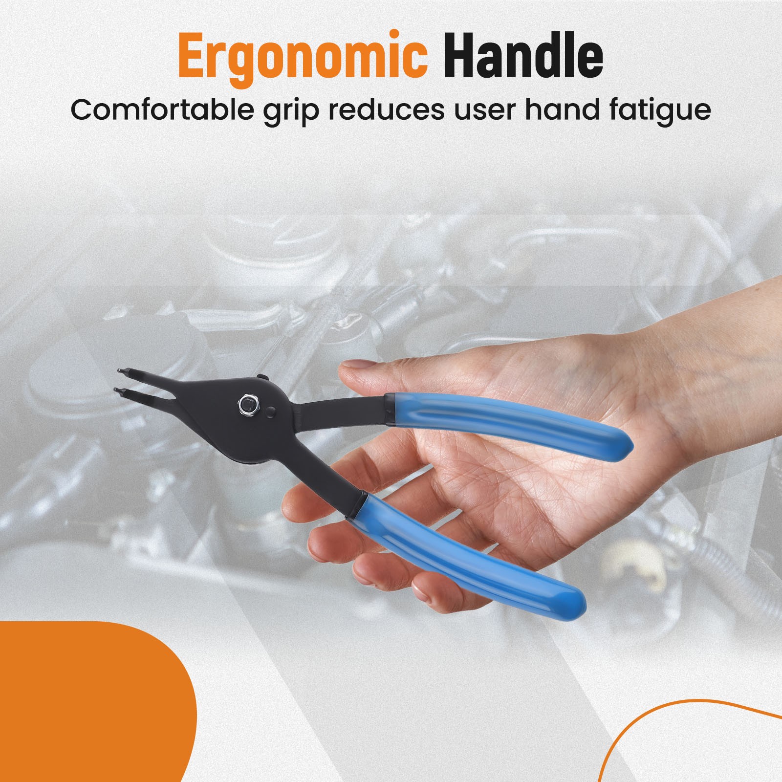 12X Versatile Retaining Snap Ring Pliers Heavy Duty Fixed Tip Combination QME