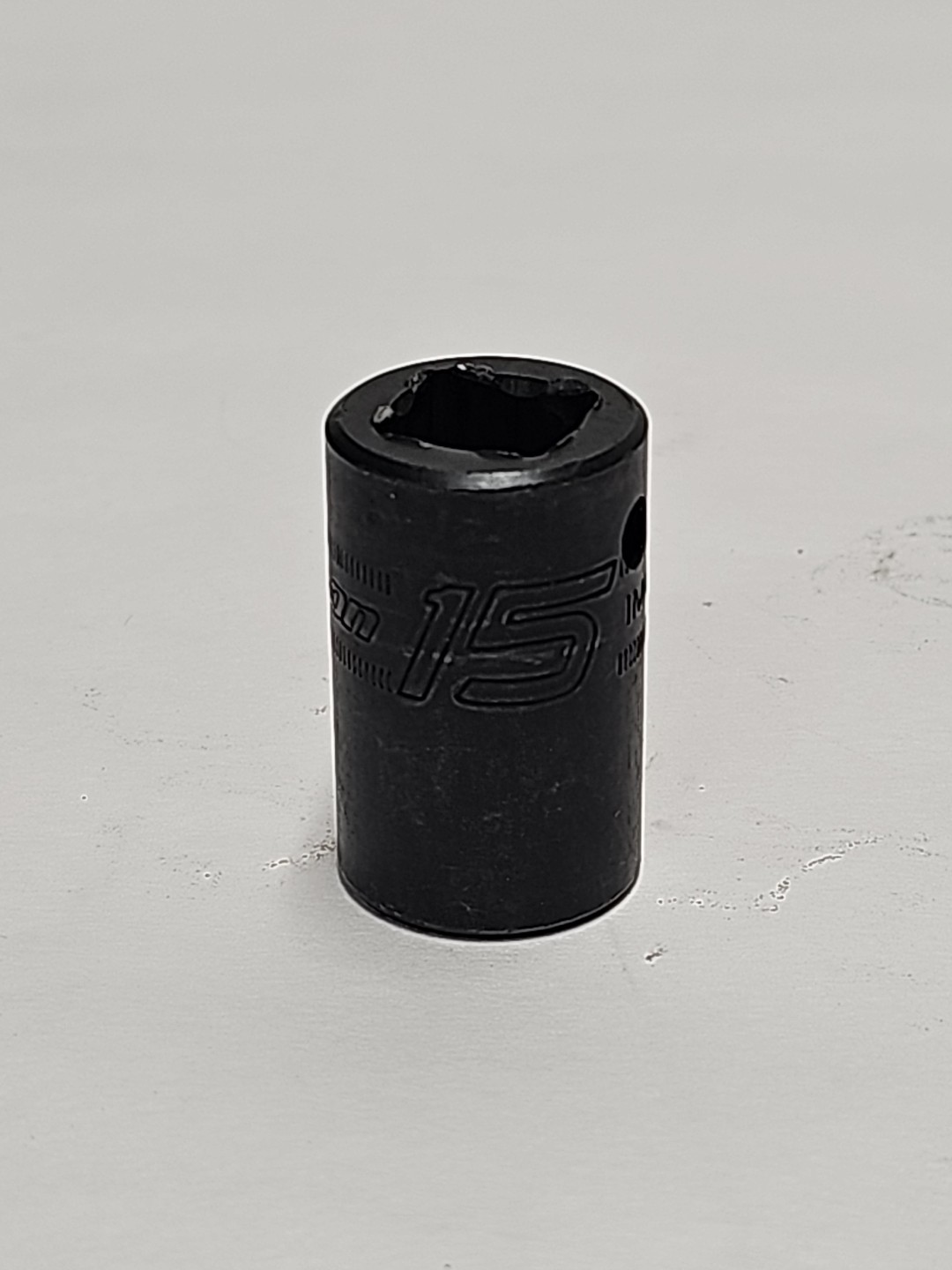 Snap-on Tools USA 1/2″ Drive 15mm Metric 6pt Shallow Impact Socket IMM150A