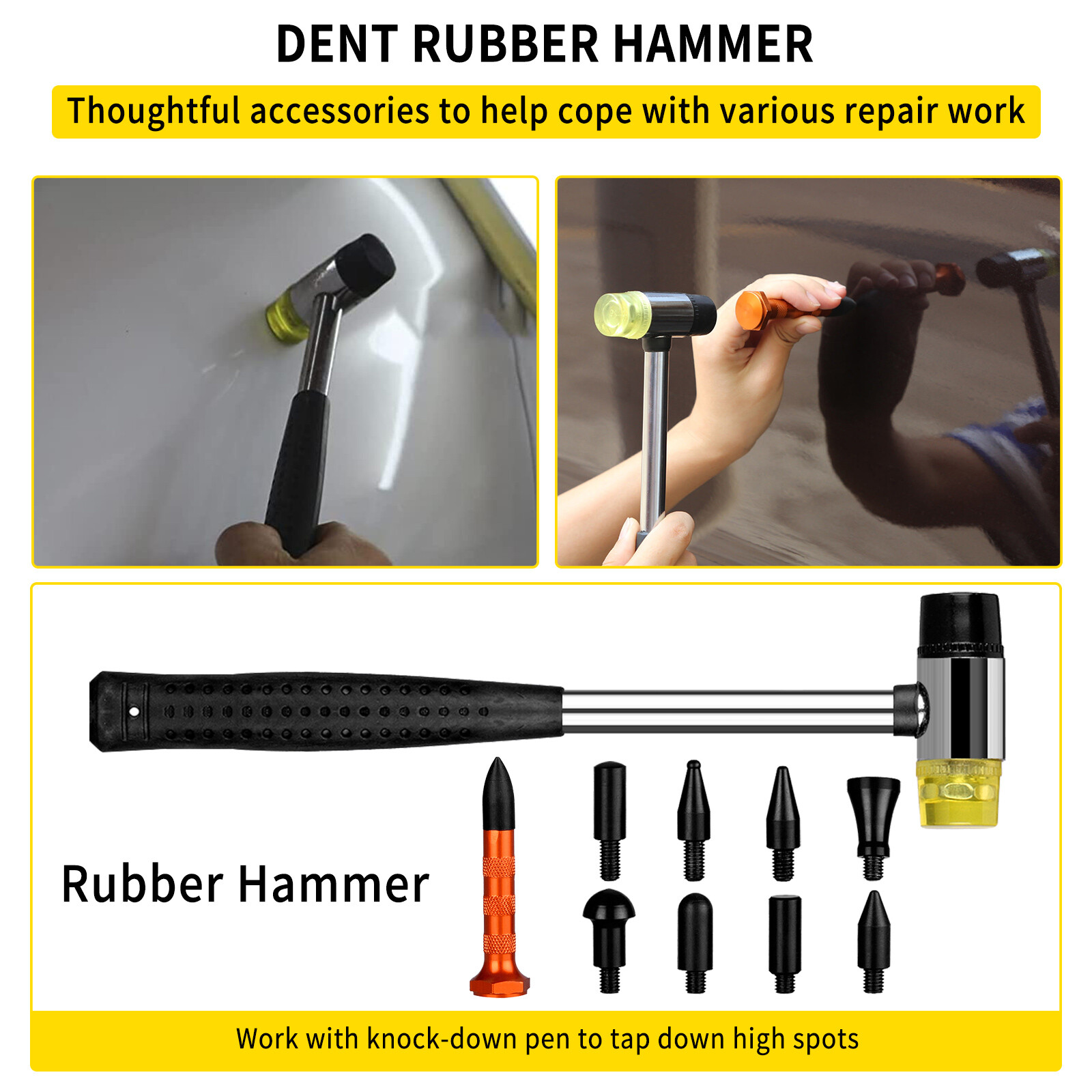PDR 113Pcs Paintless Dent Removal Rods Stainless Steel Tool Kit Dent Repair kit