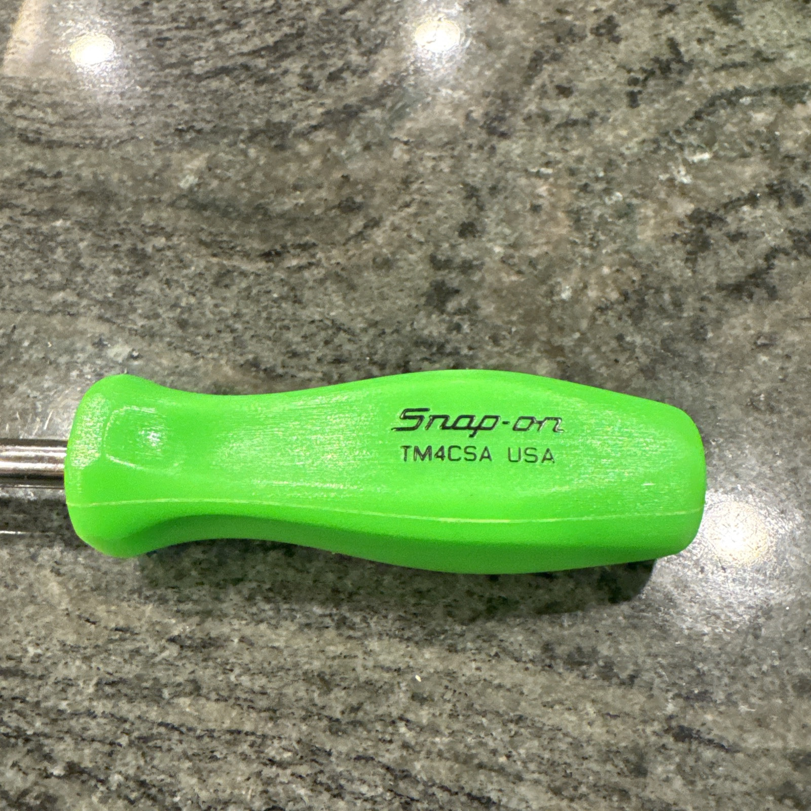 Snap On tm4csa 1/4 drive 6” standard shank driver Green