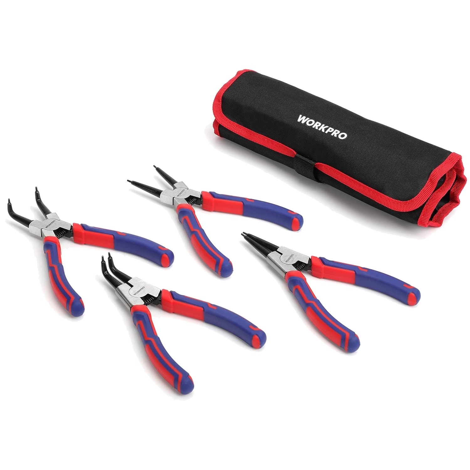 4-Pc Snap Ring Pliers Set – Tip Diameter 5/64»