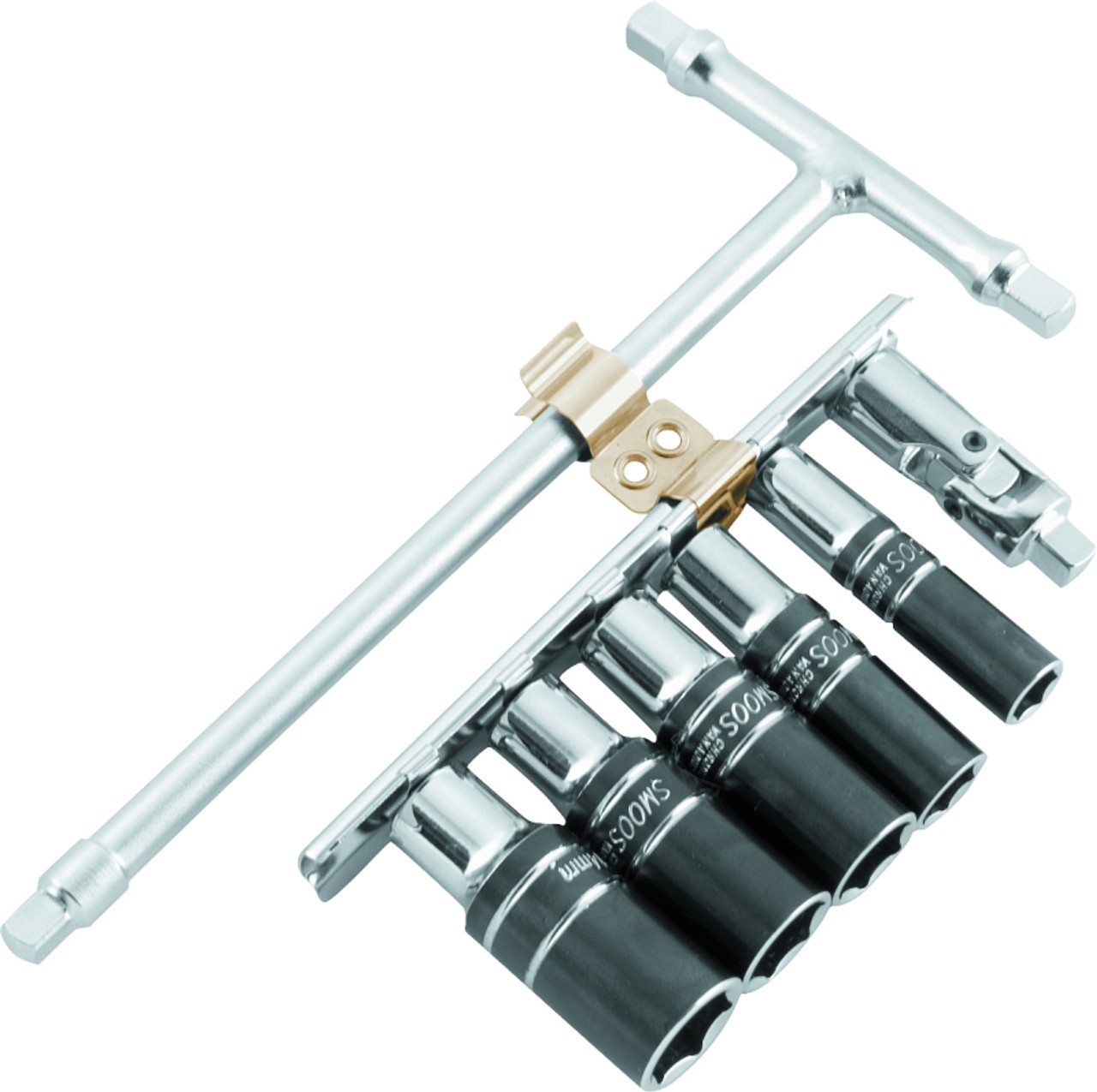 BikeMaster 1/4in T-Handle Wrench 6-Point Sockets 8-14mm