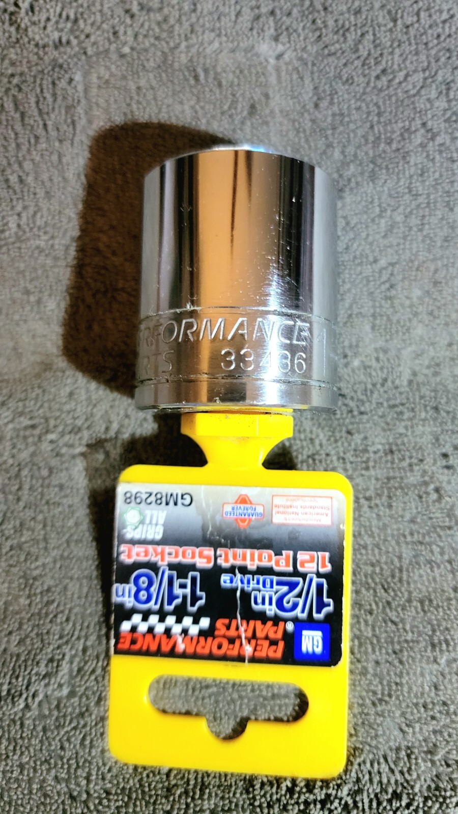 GM PERFORMANCE PARTS ½» DRIVE 1⅛» 12 POINT SOCKET – GM8298 FREE SHIPPING