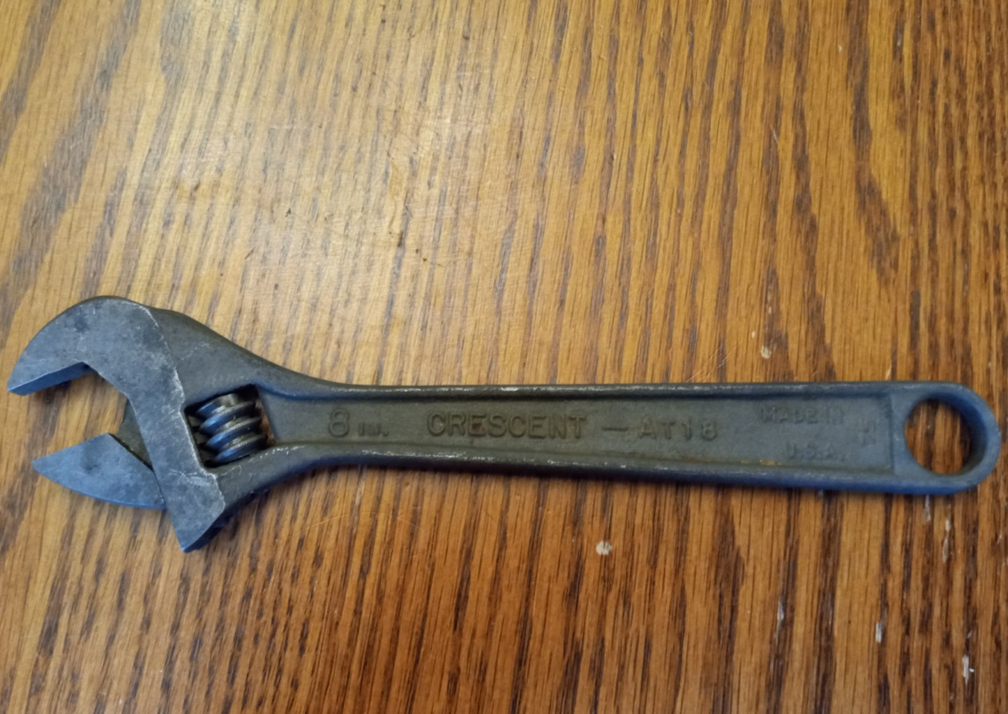 Vintage Crescent 12″ AT112 Adjustable Wrench. Black Oxide Finish. Jamestown, NY
