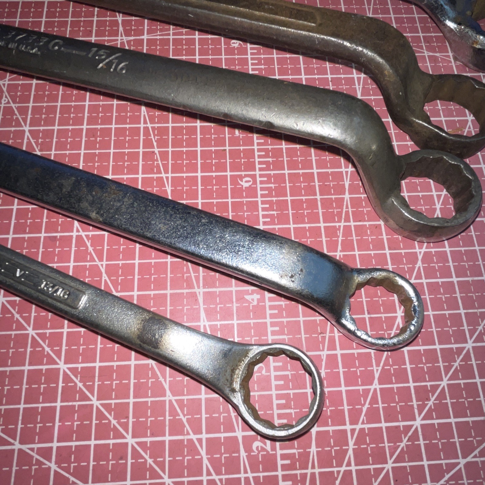 USA Made 5 Piece SAE 12 Point Offset Box End Wrench Set 1-5/16 – 11/16 In Jumbo