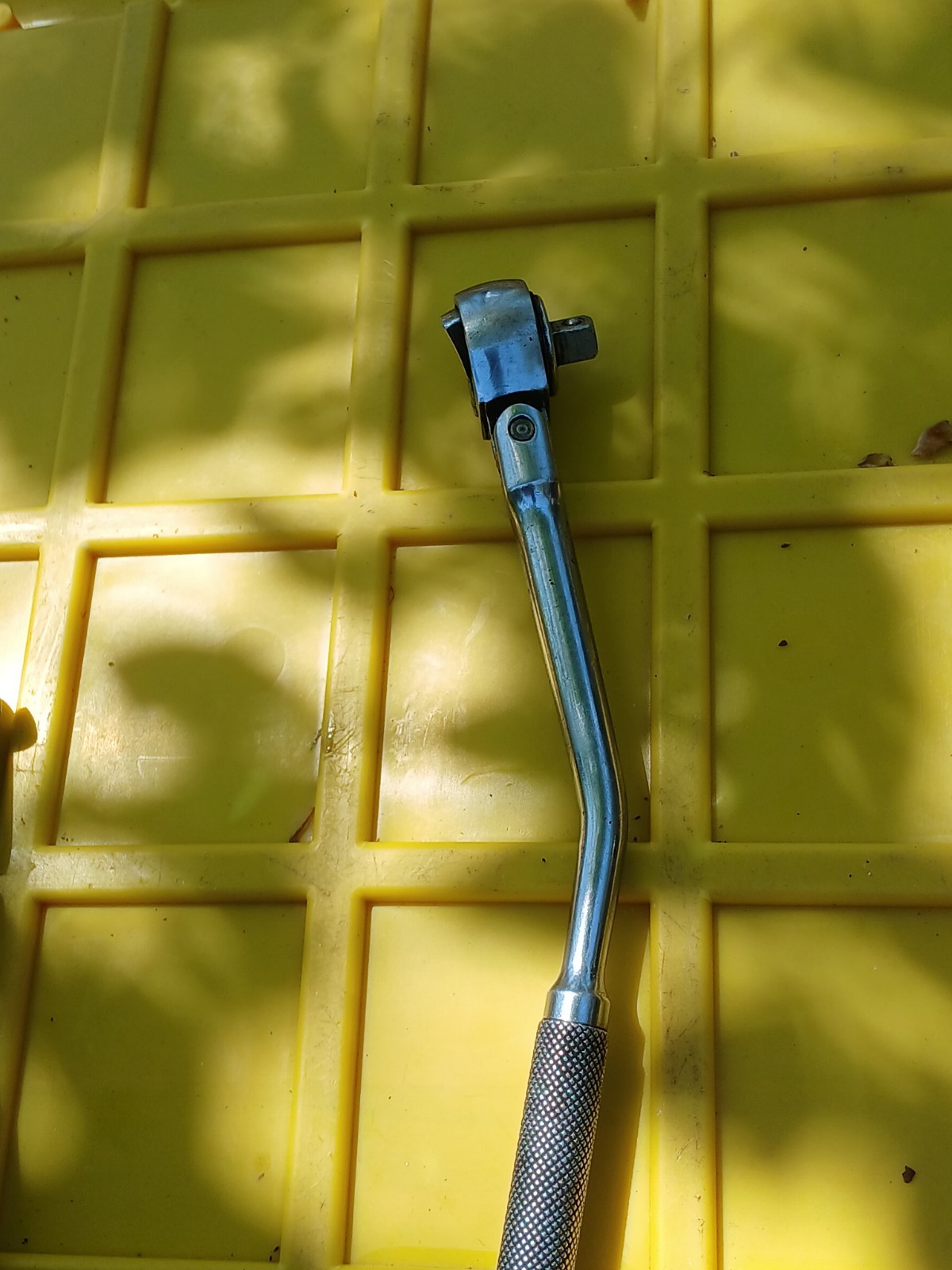 STANLEY TOOLS VINTAGE 3/8 DR. 10-1/2 INCH LONG FLEX BENT-HANDLE RATCHET 86-201S