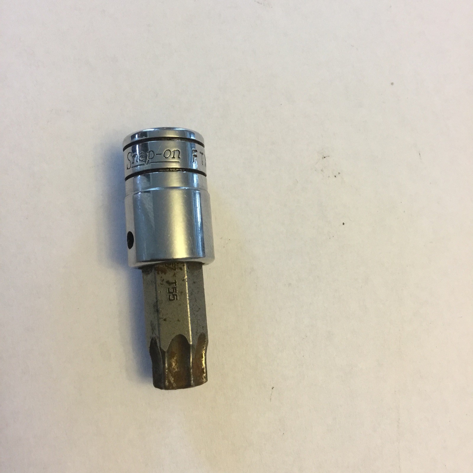 Snap-on Tools USA FTX55 T55 TORX Bit Chrome Socket Driver 3/8″ Drive Used