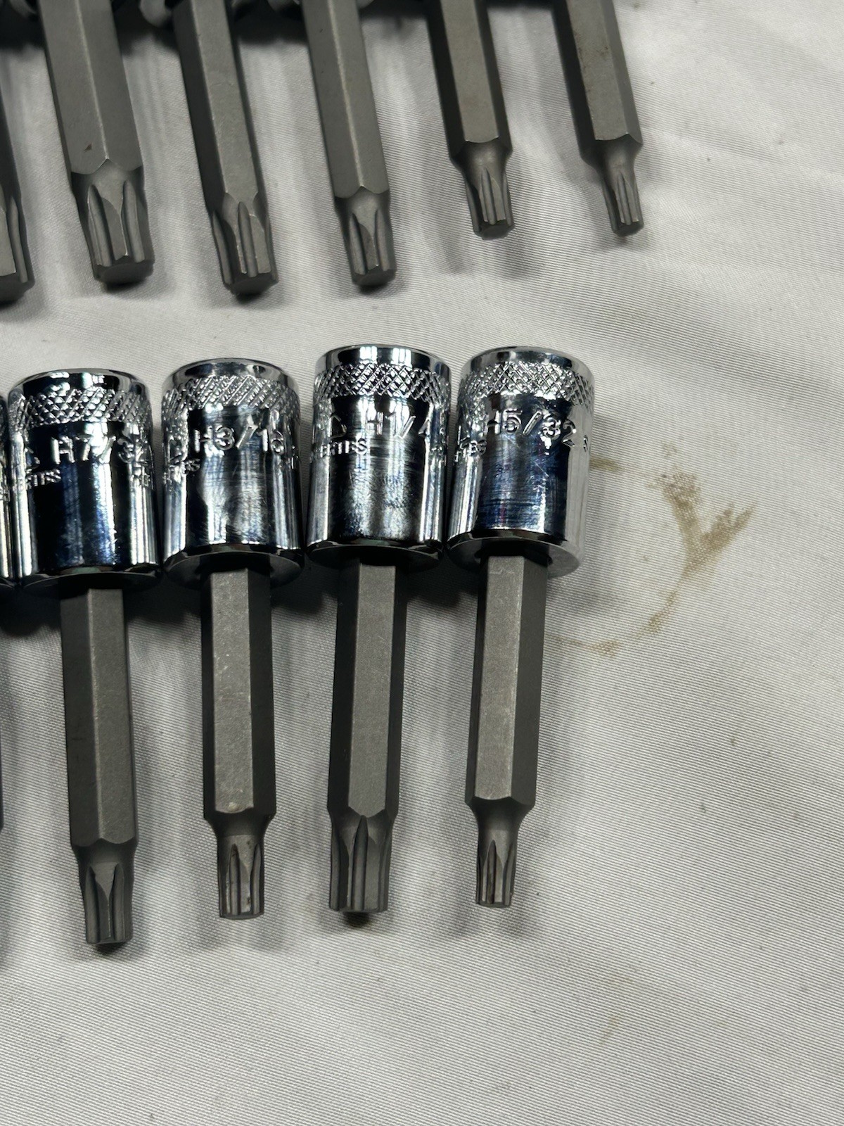 Mac Tool Sxh14rbrt 13pc Sae / Metric Hex Driver Set Rbrt Grip edge Nice!!!