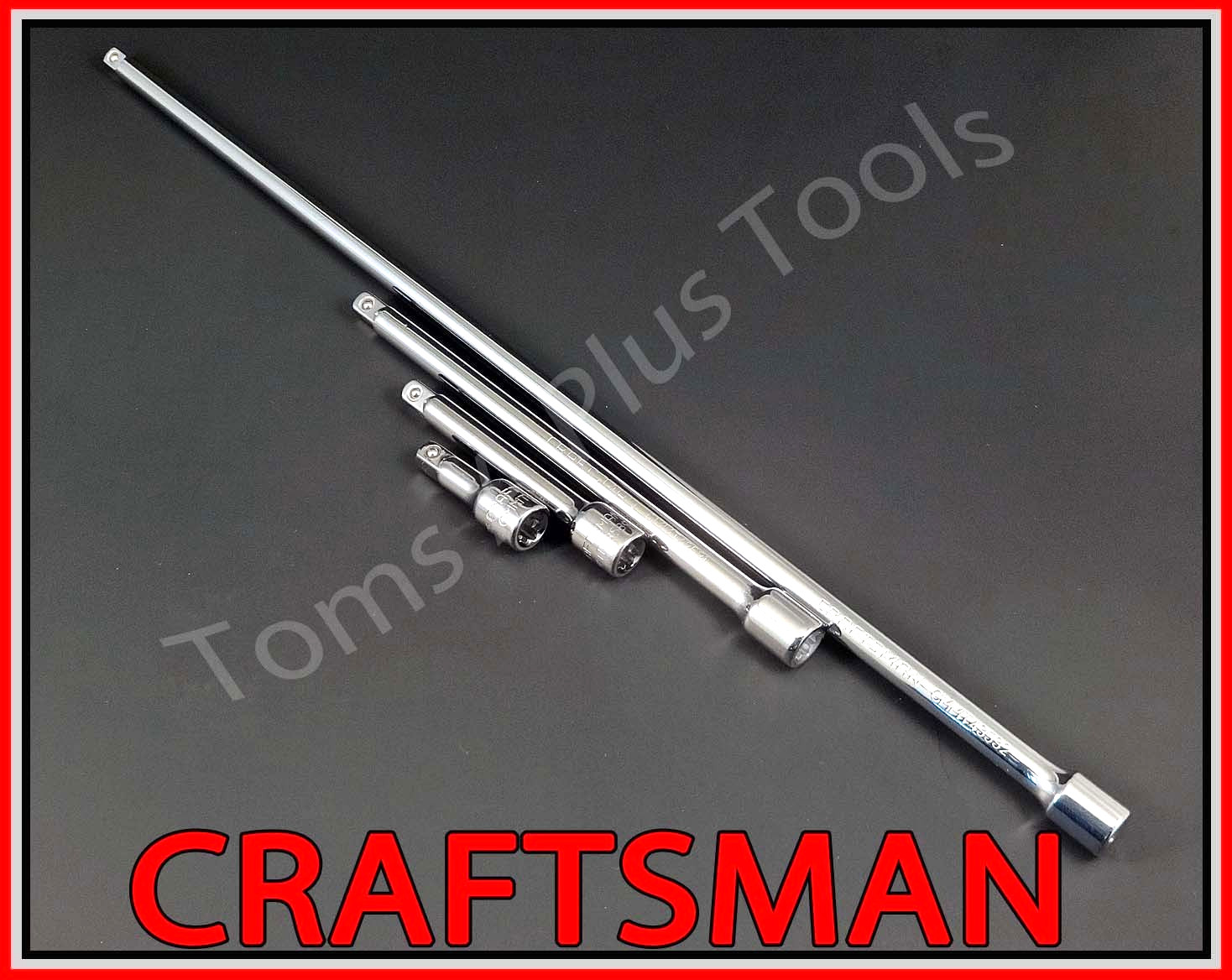 CRAFTSMAN TOOLS 13pc 1/4 3/8 1/2 ratchet wrench socket extension adapter set