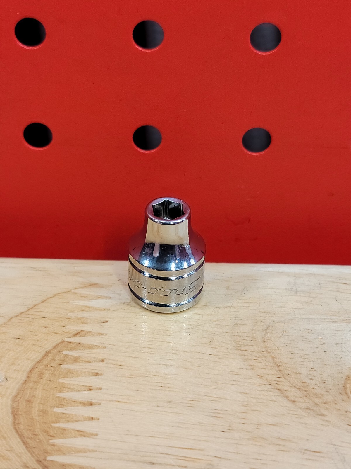 Snap-on FS081 1/4″ Shallow 3/8″ Drive SAE 6-Point Chrome Socket USA NOS