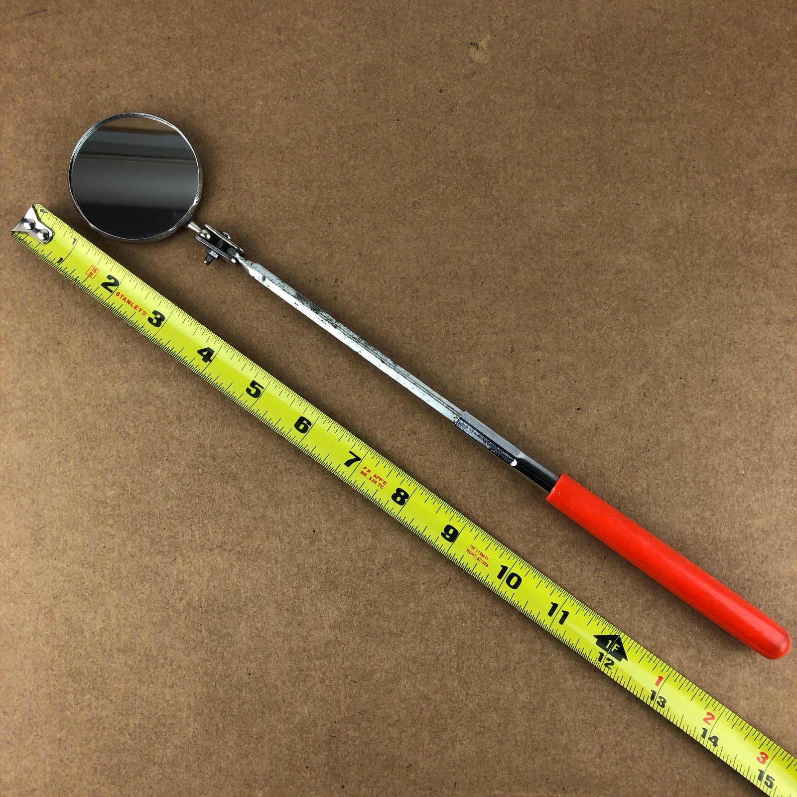 Craftsman Telescoping Inspection Mirror # 4070 14″ Expanded 2-1/2″ Dia. Vintage