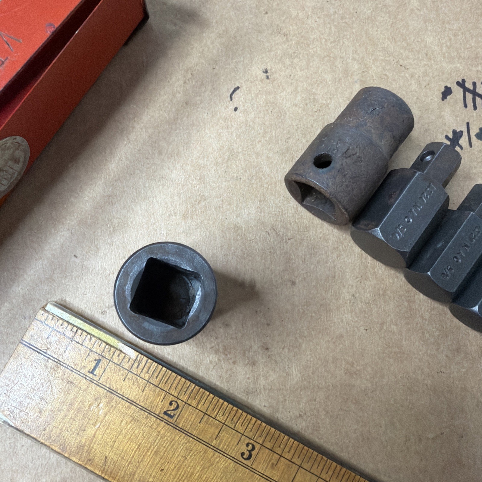 MAC TOOLS 6 PC DRIVE IMPACT SOCKET SET VT-8 METAL TRAY USA