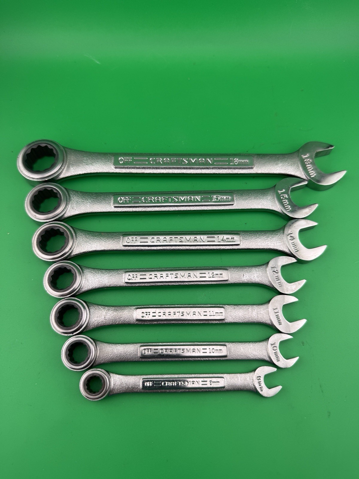 Sears Craftsman Metric Ratcheting Combination Wrench Set
