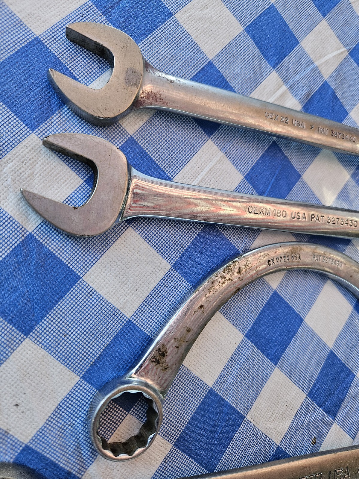 SNAP ON TOOLS WRENCHES Vintage Snap On Wrench Lot of 5 SNAP-ON TOOLS WRENCHES