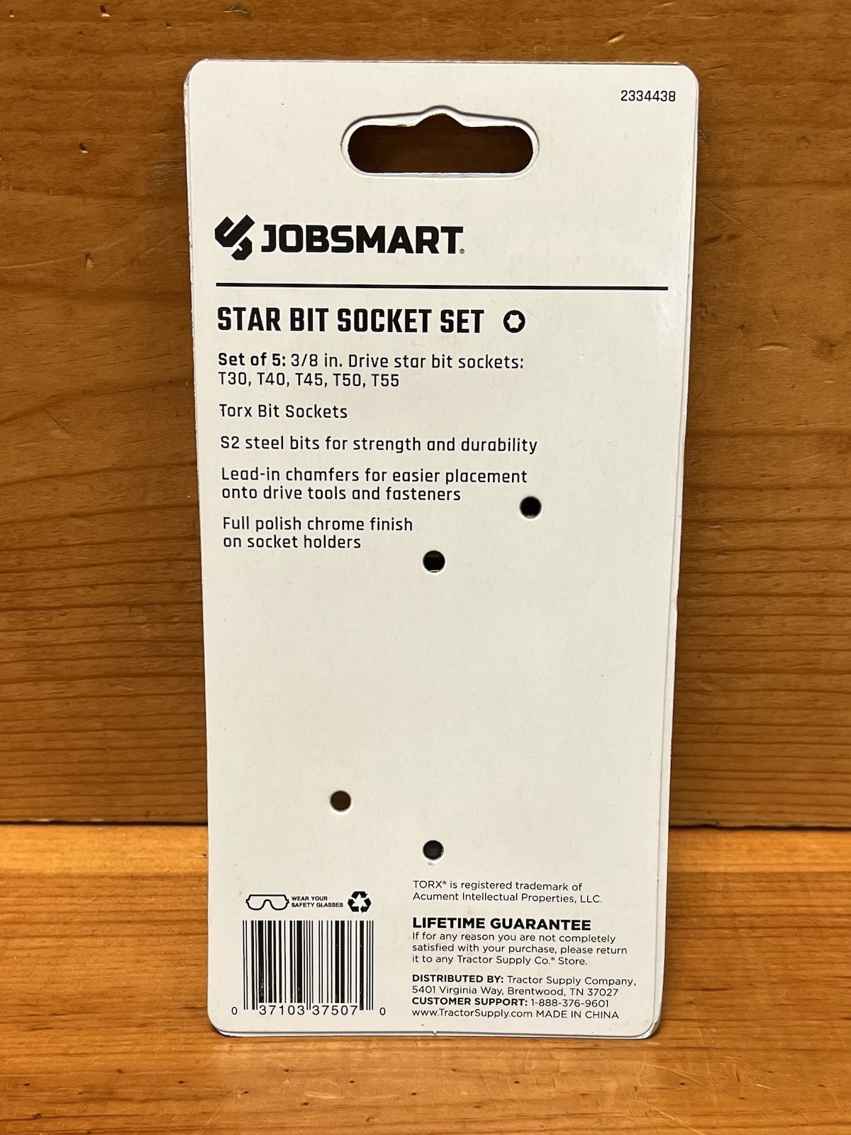 JOBSMART 2334438 3/8″ 5 Pc Star Bit Socket Set