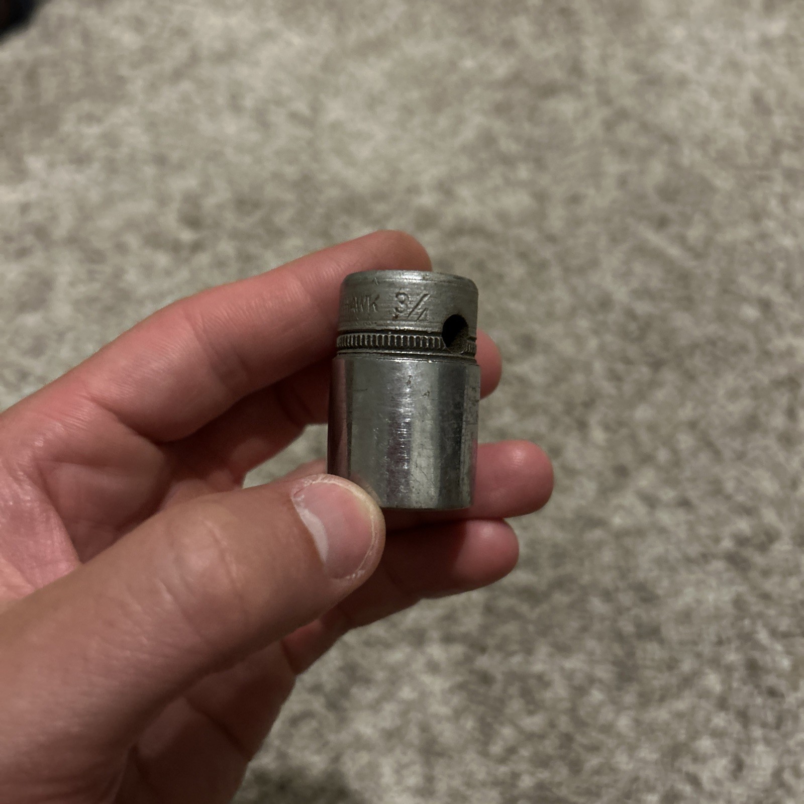 Blackhawk 3/4″ 12 Pt Shallow Socket 1/2″ Drive 6624 Vintage USA