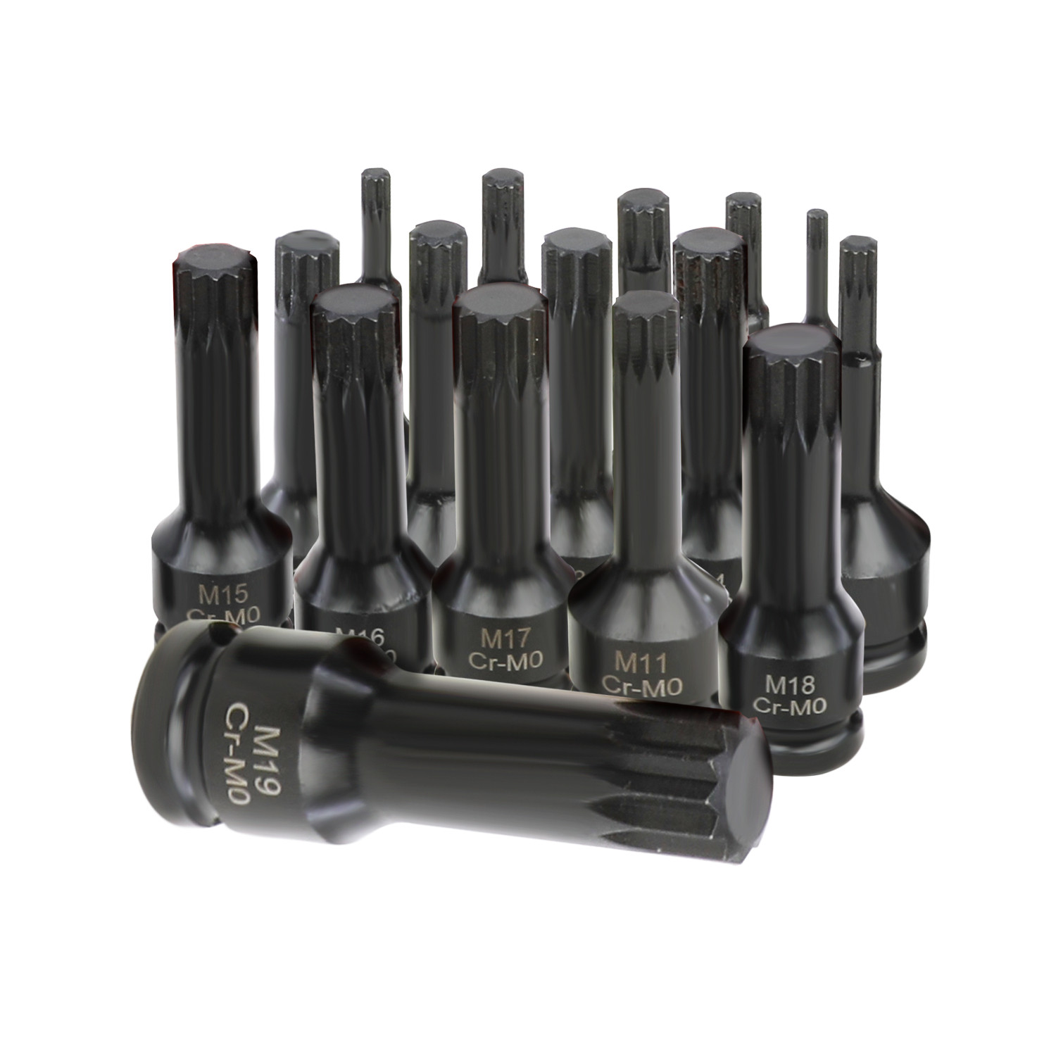 Impact Torx Star Socket Bit Set 1/2″ Sq Dr 10pc 78mm 99184 Cr-Mo Steel
