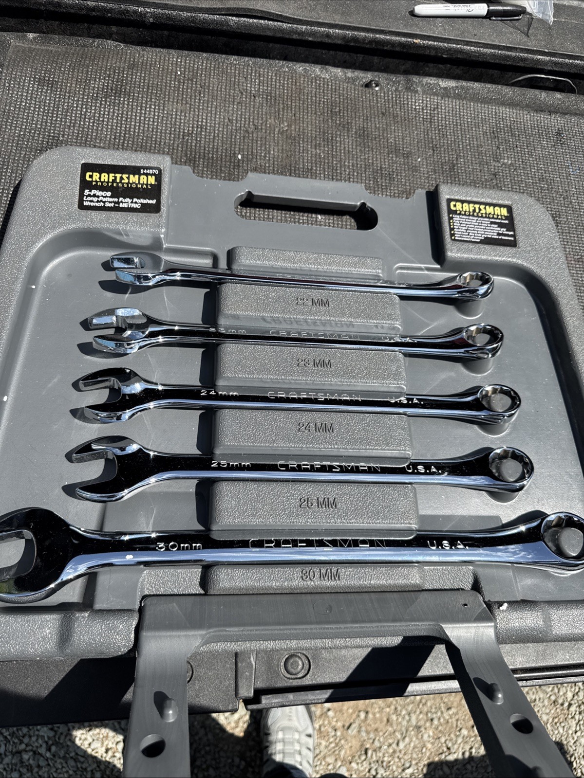 Sears Craftsman Professional Long Pattern Metric Wrench Set 44970 Jumbo K Series