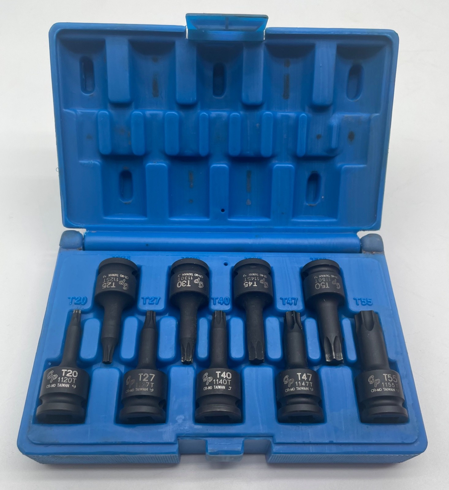 Grey Pneumatic 1200T 3/8″ Drive 9 Piece Internal Star Impact Driver Socket Set