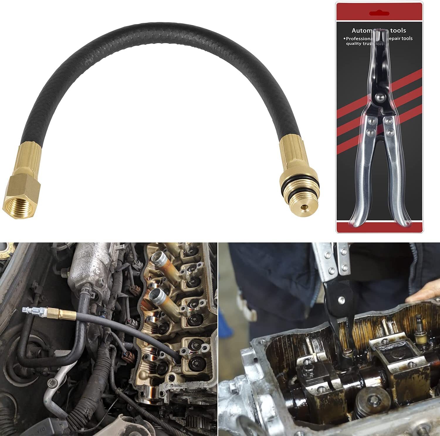 HW0107 Valve Stem Seal Pliers and 19700 Valve Holder Replacement Repair Tool Set