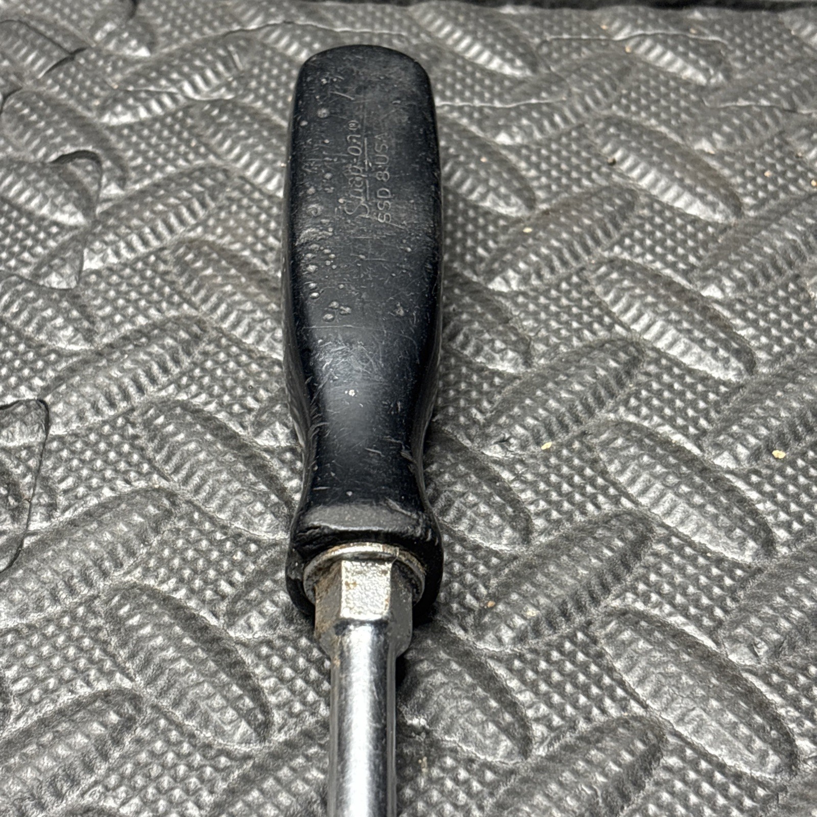Snap On SSD 8 Flat Slotted Screwdriver Black Handle Mechanic Hand Tool USA
