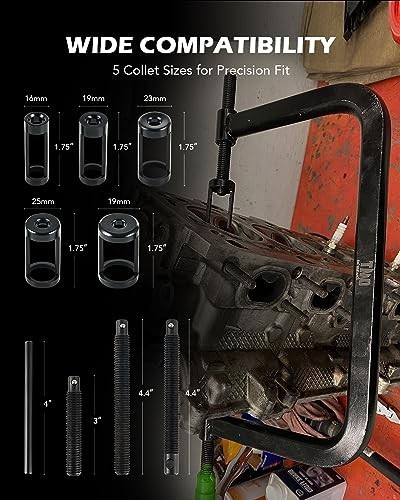 10-Piece Valve Spring Compressor Tool Kit for Car, Motorcycle & ATV Repairs