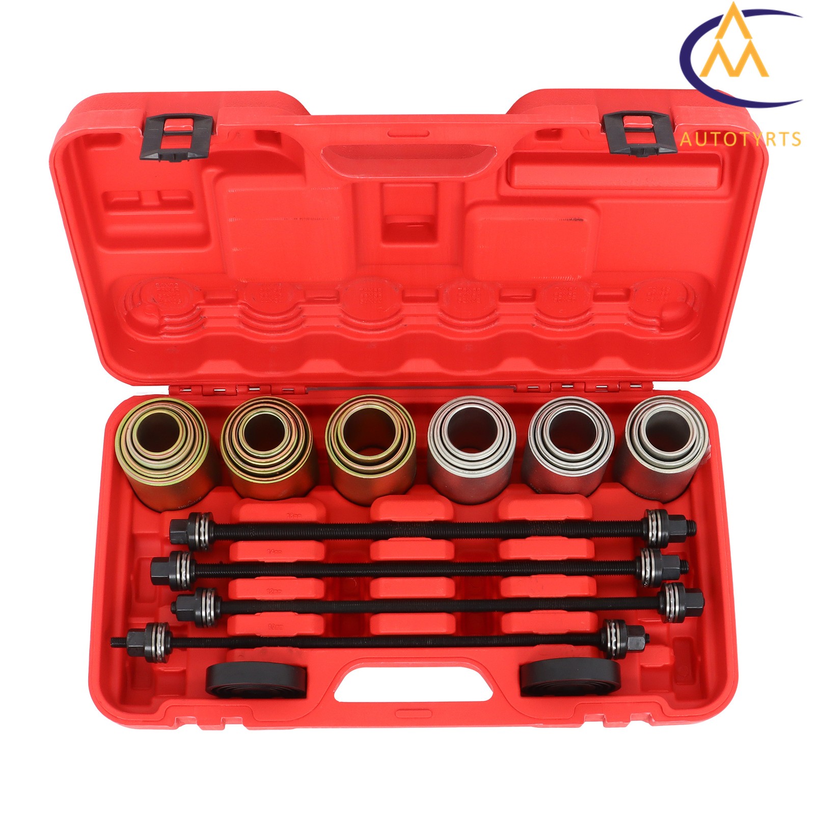 26pcs Universal Press and Pull Sleeve Kit Bushing Bearings and Seals Removal