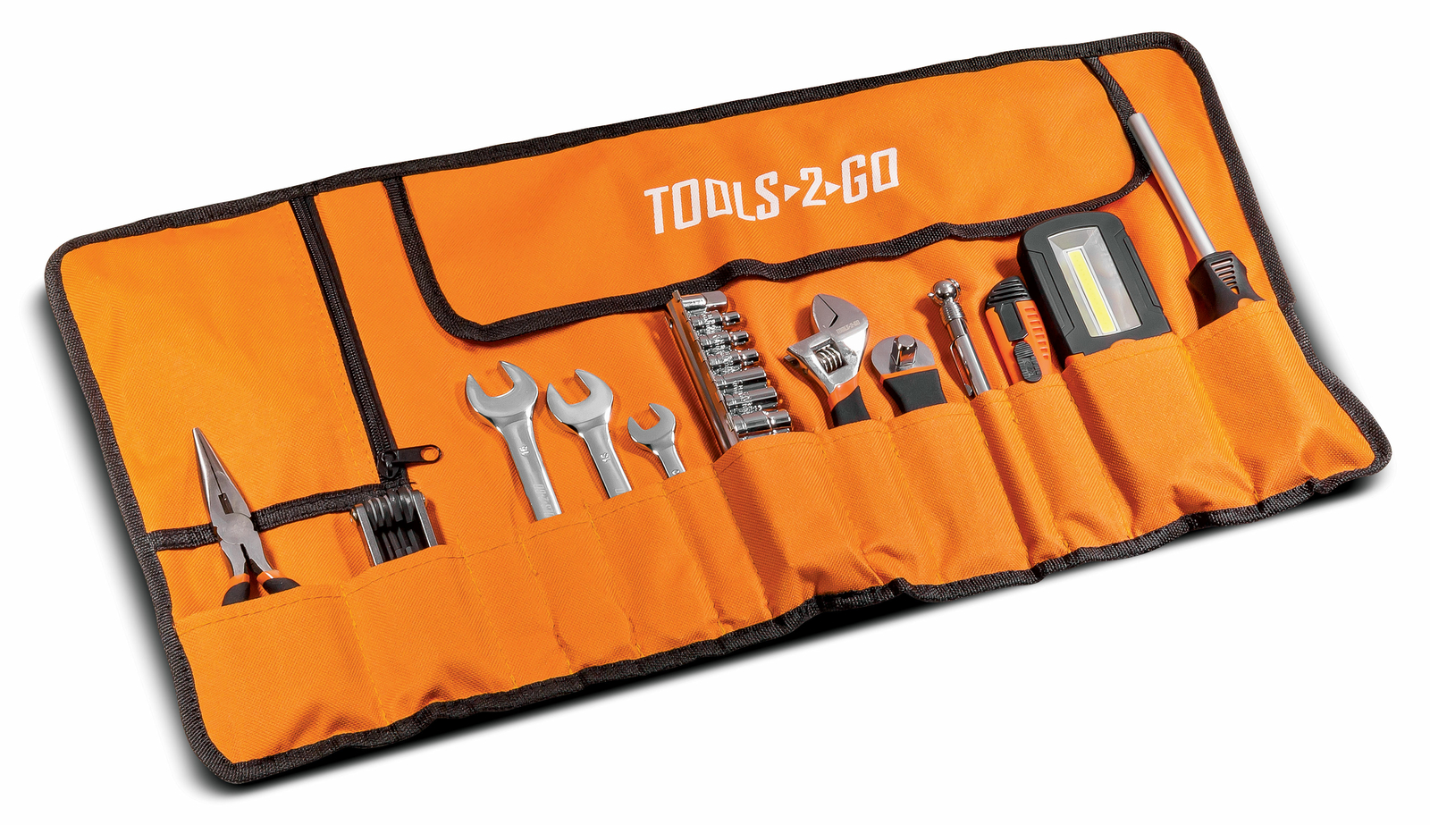 Tools2Go 83 Piece Tool Set with Roll-Up Pouch for Motorcycle, Auto, ATV – 240119