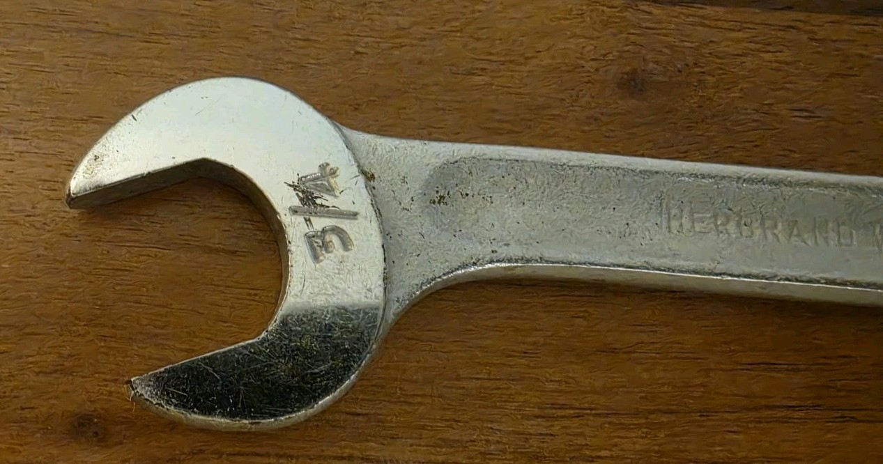 Vintage Herbrand Van-Chrome No. 1224 Combination Wrench 3/4″ USA Tool
