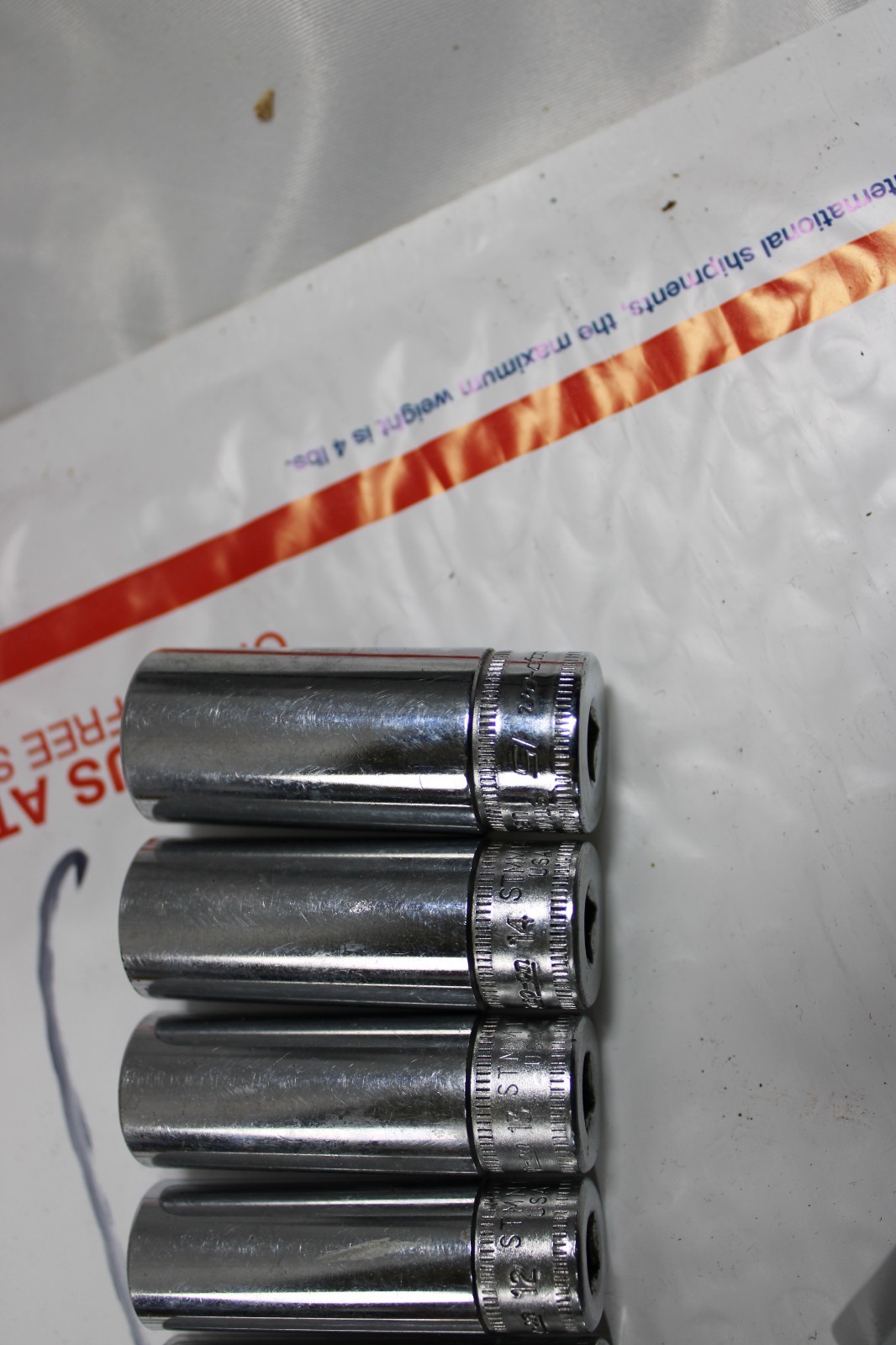Snap On 1/4 Metric 12 Point Deep Socket 14pc STMM4-STMM15 Matco 10mm and 2 SAE
