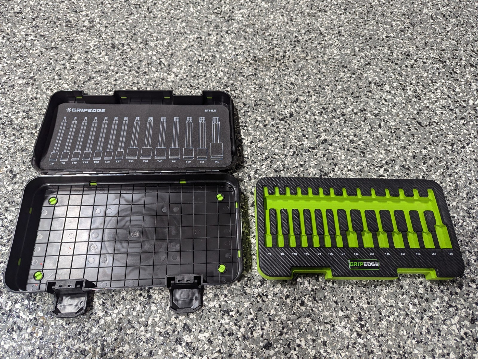 Grip Edge Tool Storage Cases ONLY Hex Torx Star Bit Socket Foam Inserts Racks