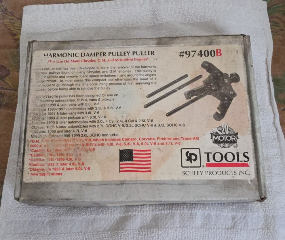 Schley Harmonic Damper Pulley Puller 97400B