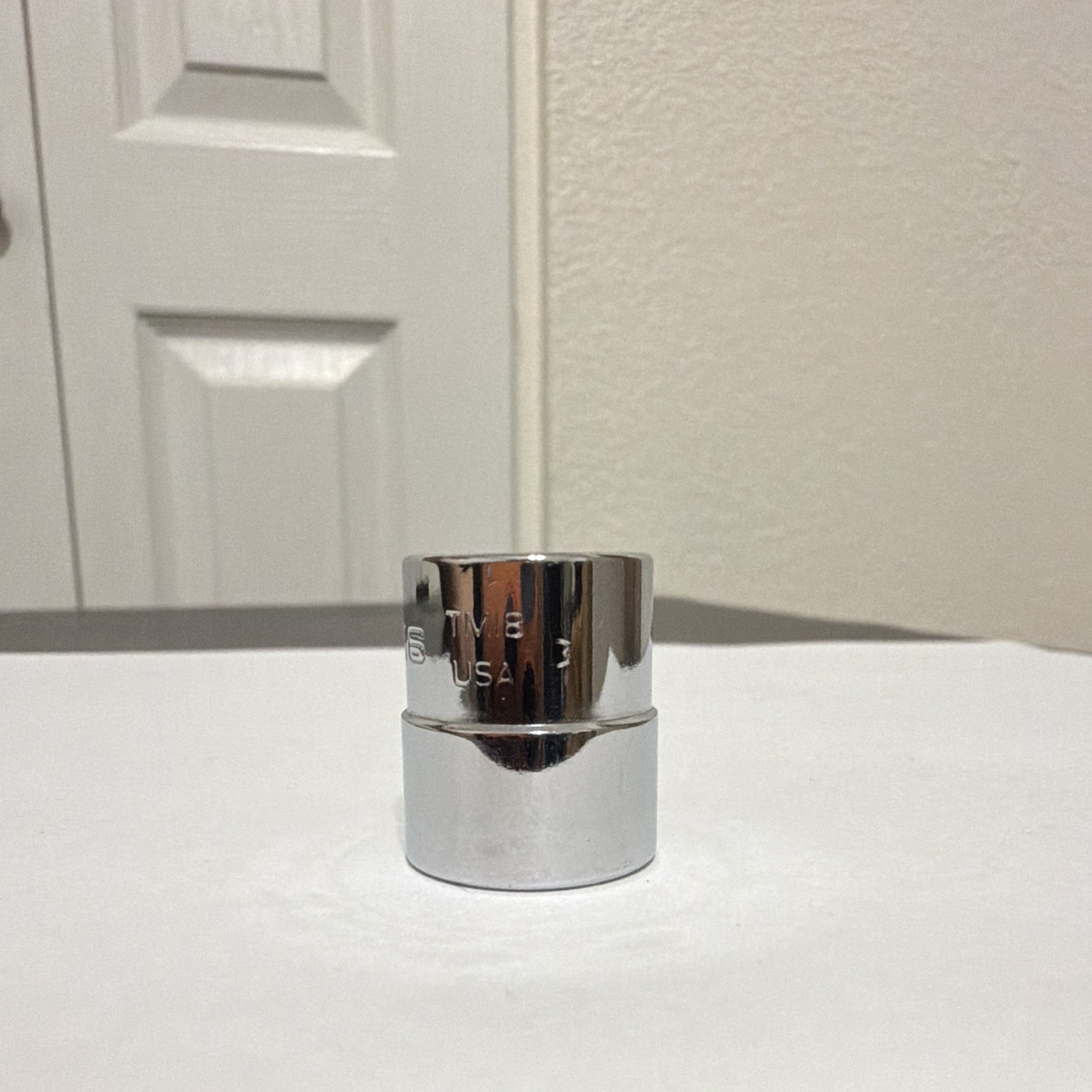 SNAP ON 9/16″ TM18 1/4″ DRIVE SAE 6 POINT SHALLOW CHROME SOCKET TM 18 9/16 «