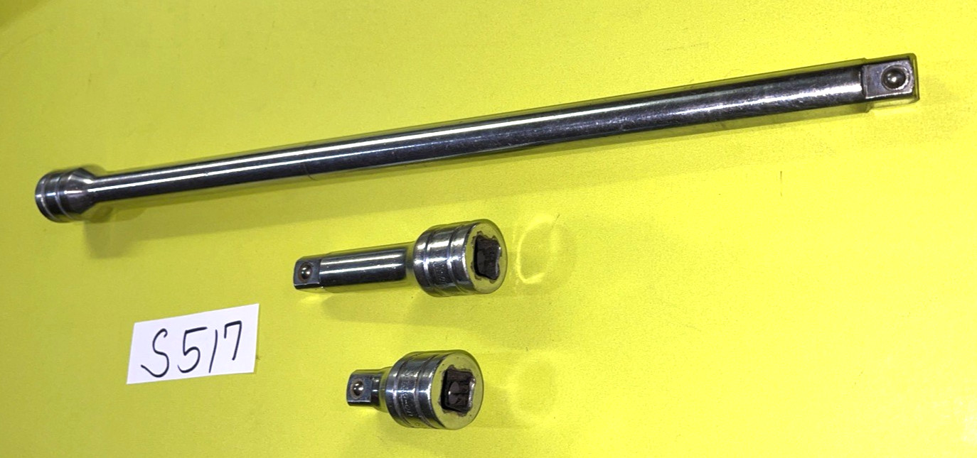 SNAP-ON TOOLS 3 PIECE 1/2 DRIVE EXTENSIONS 2 / 3 AND 15 INCH SHIPPING INCLUDED