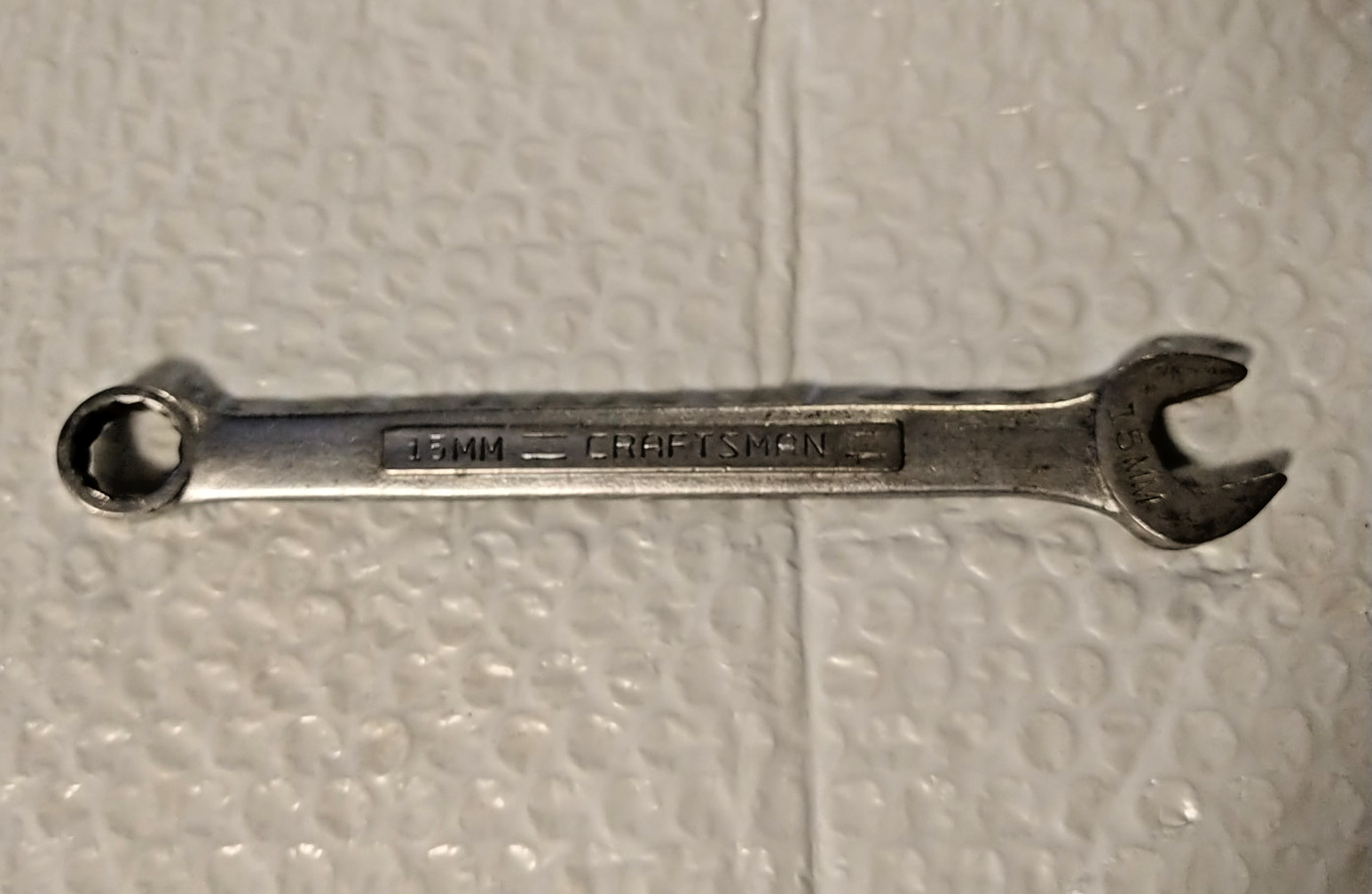 CRAFTSMAN TOOLS USA VV42919, 15MM. COMBINATION WRENCH, 7.75″ LONG, 12 POINT.