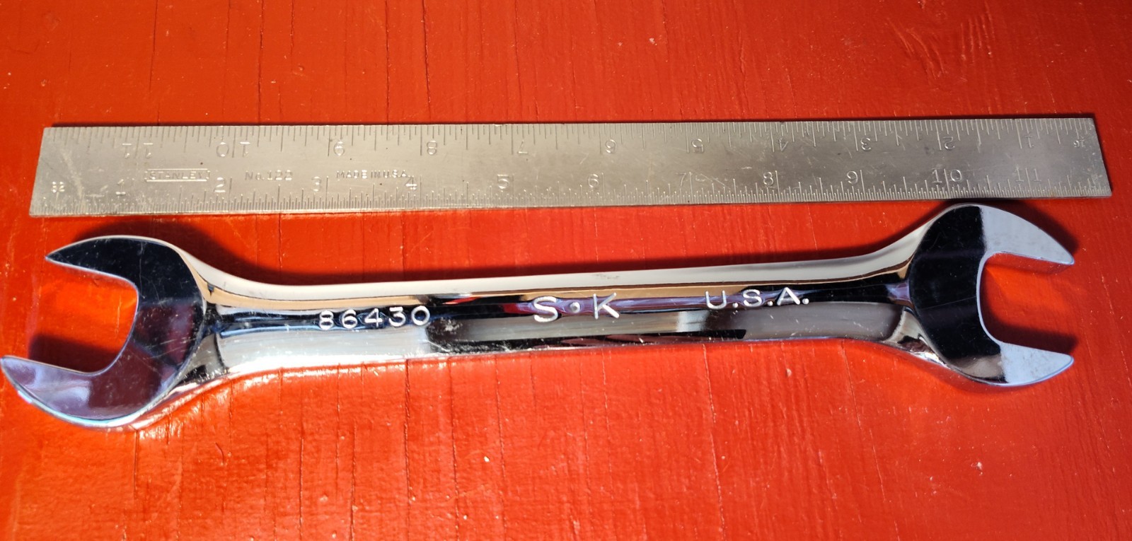 🇺🇲»NEW» SK Tools Fully Polished 15″ & 1″ Open Ended Wrench: # 86430