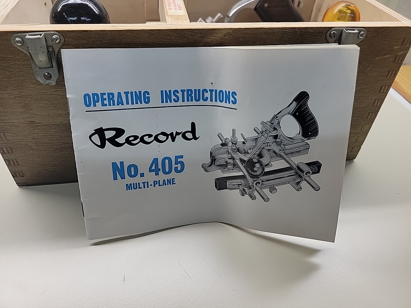 Record 405 Mulit Plane New Old Stock with Full Set of Cutters 1977 England