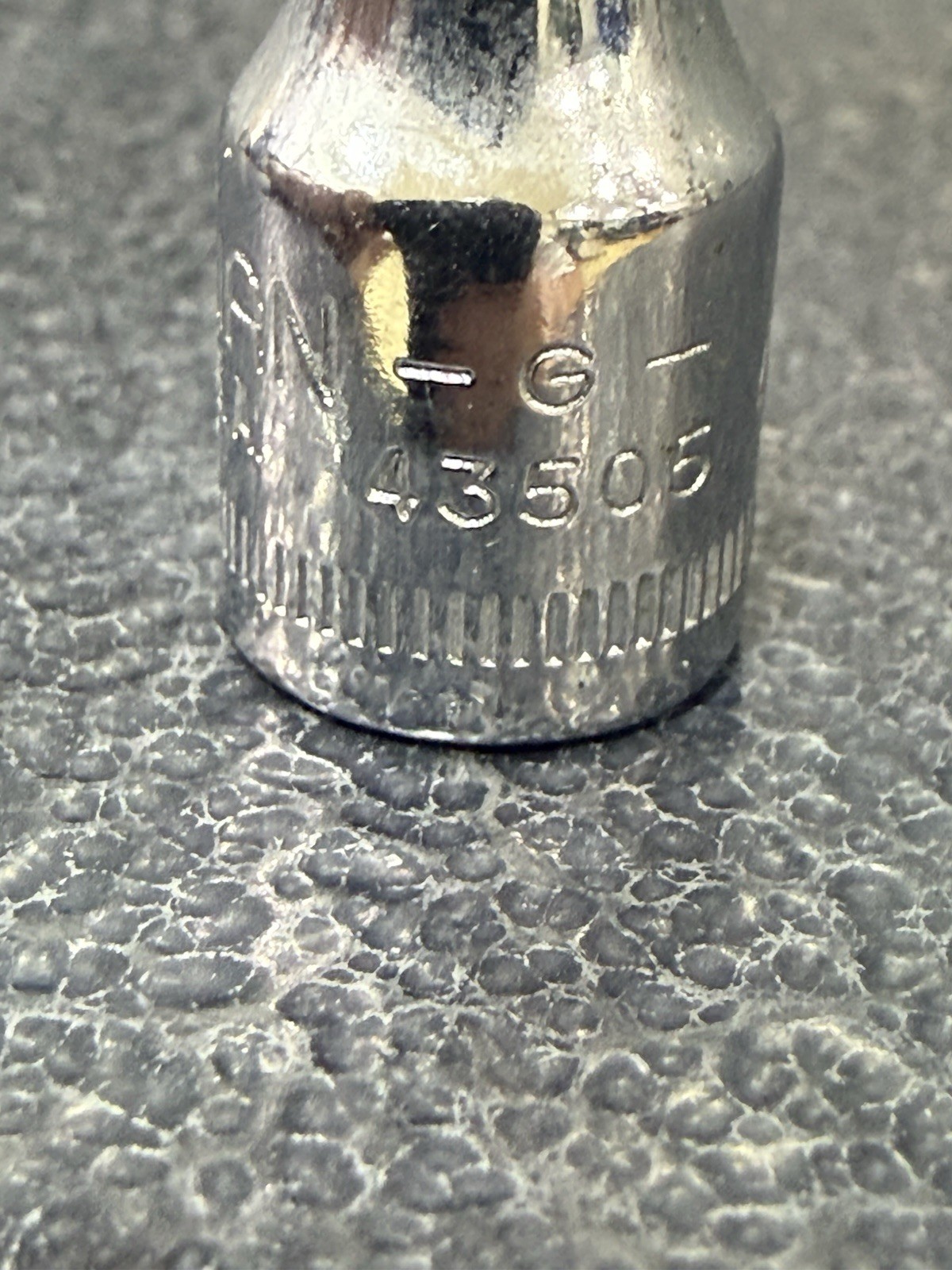 Vtg 4mm Craftsman G-Series Part 43505 – 1/4″ Drive 6-Point Socket USA Made
