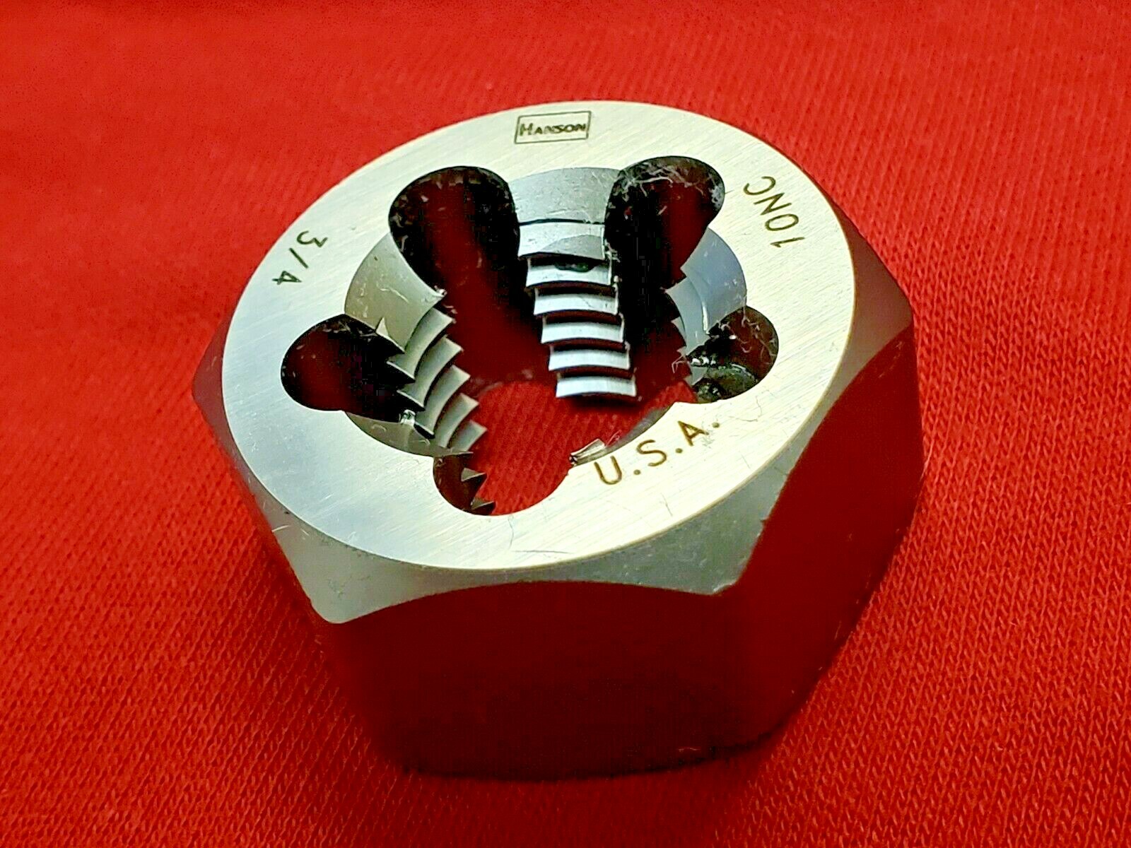3/4-10 NC x 1-7/16″ Hex Die Irwin Hanson 7258 ZR Rethreading CS