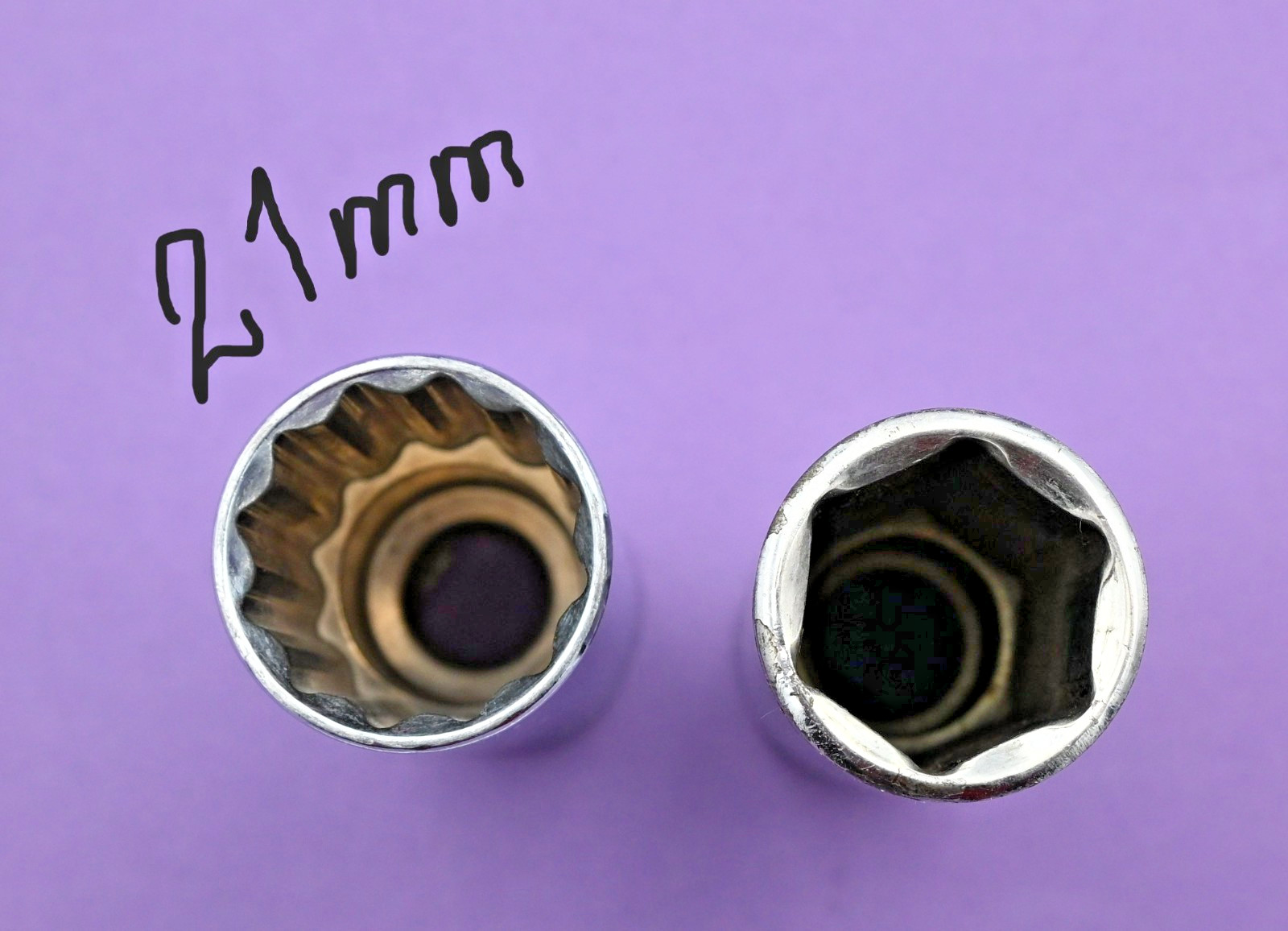 8 – Pc Craftsman And 1 – Pc 21 mm Pro-Grade 1/2 in Drive Metric Deep Sockets