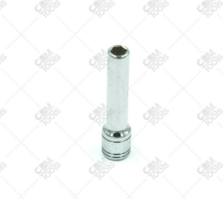 SK Hand Tools 41700 1/4″ Dr. 5.5mm 6pt Deep Metric Chrome Socket