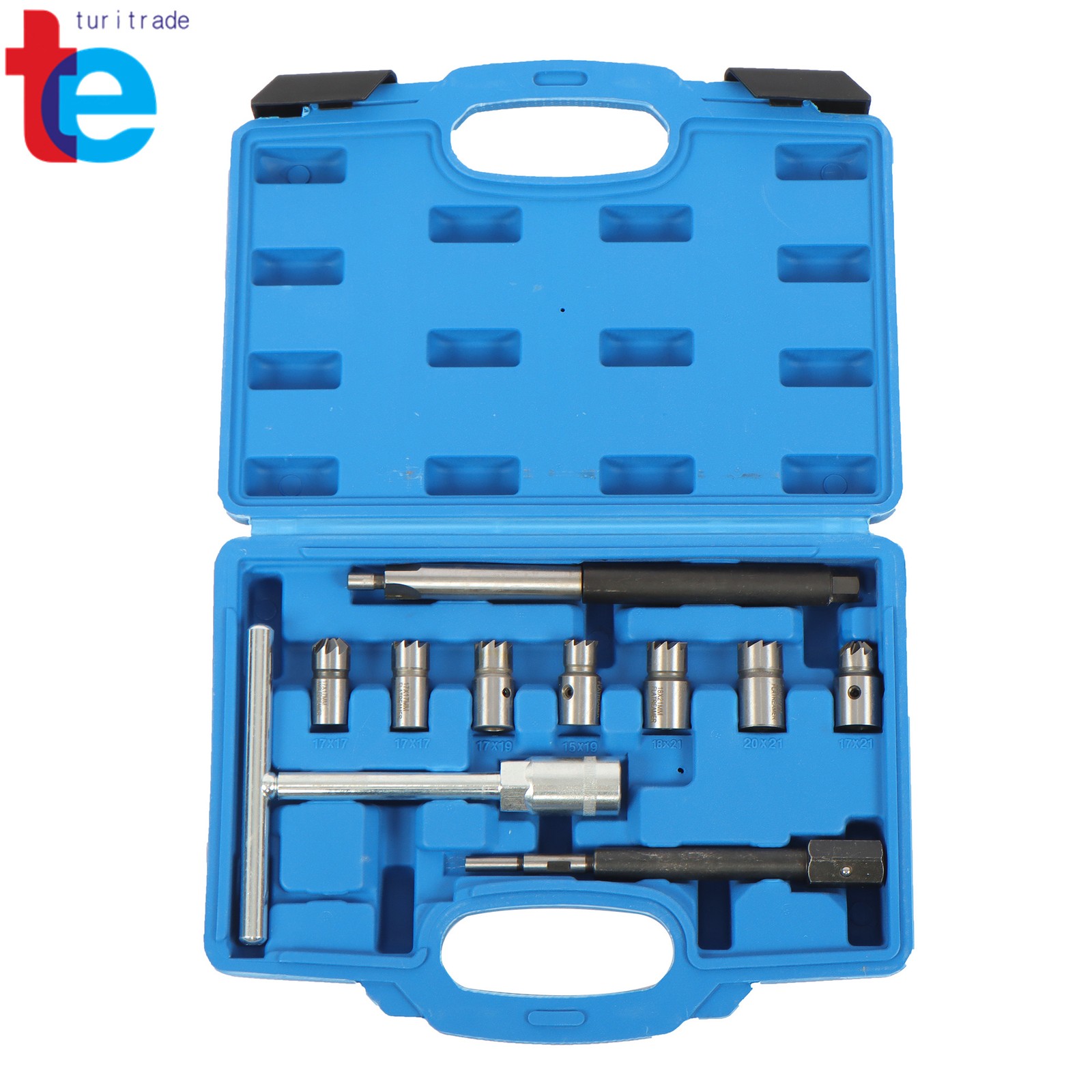 Diesel Injector Seat Cleaner Tool 10pcs Diesel Injector Seat Cutter Set Auto Set