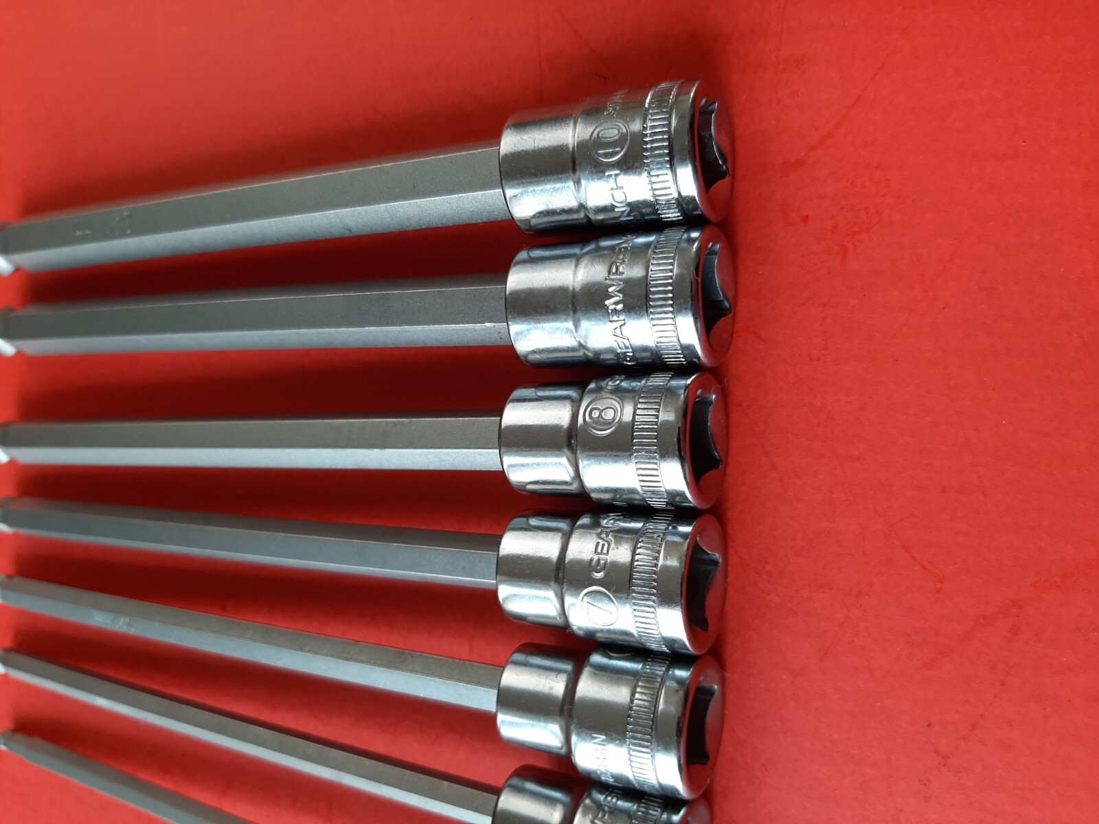 NEW GearWrench 7 Pc Metric Long Ball Hex Socket Driver Set 4-10mm 3/8″ Drive