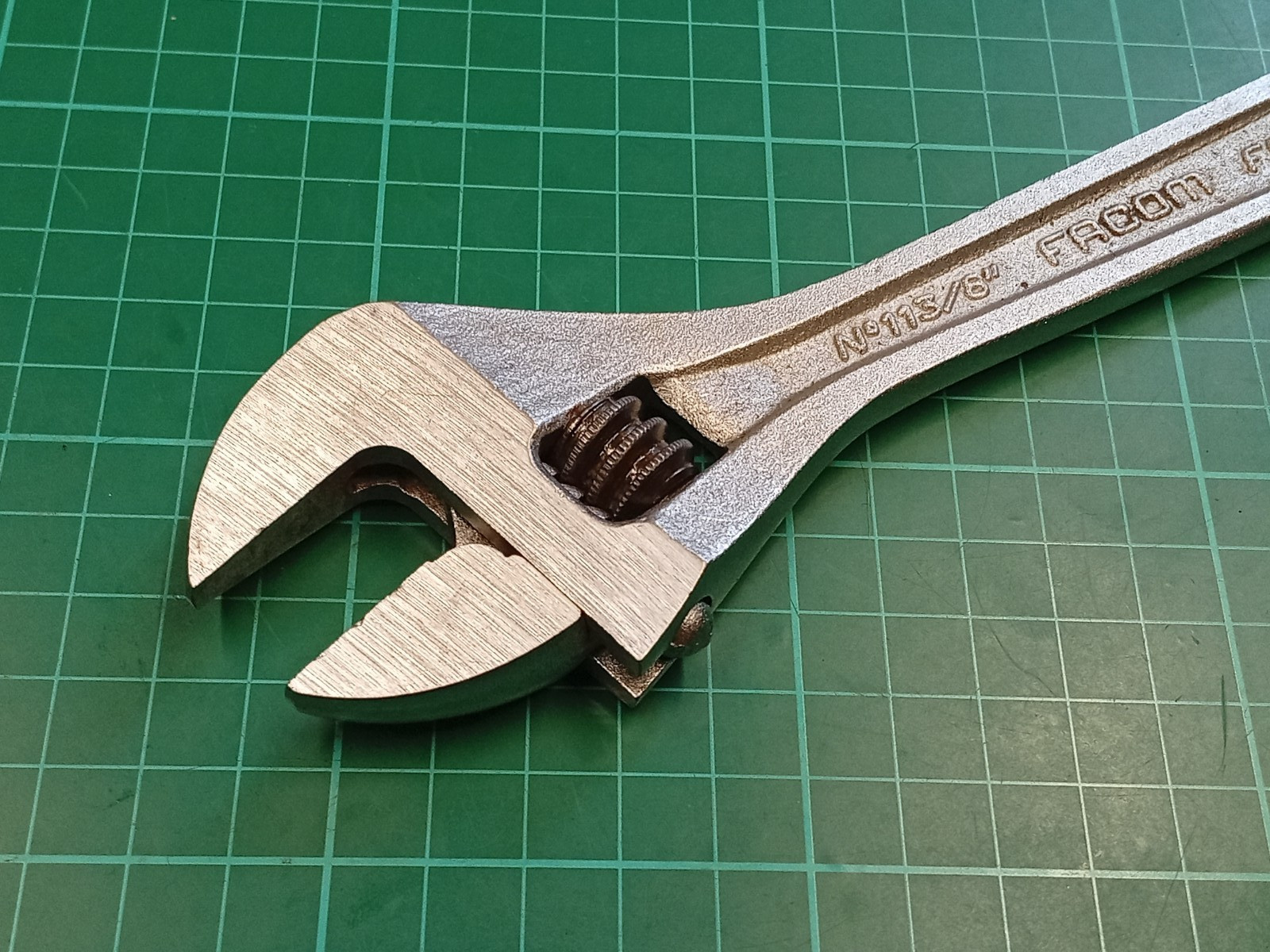 Vintage Facom Vanachrome No113/8″ 8″ Adjustable Spanner, Made In France