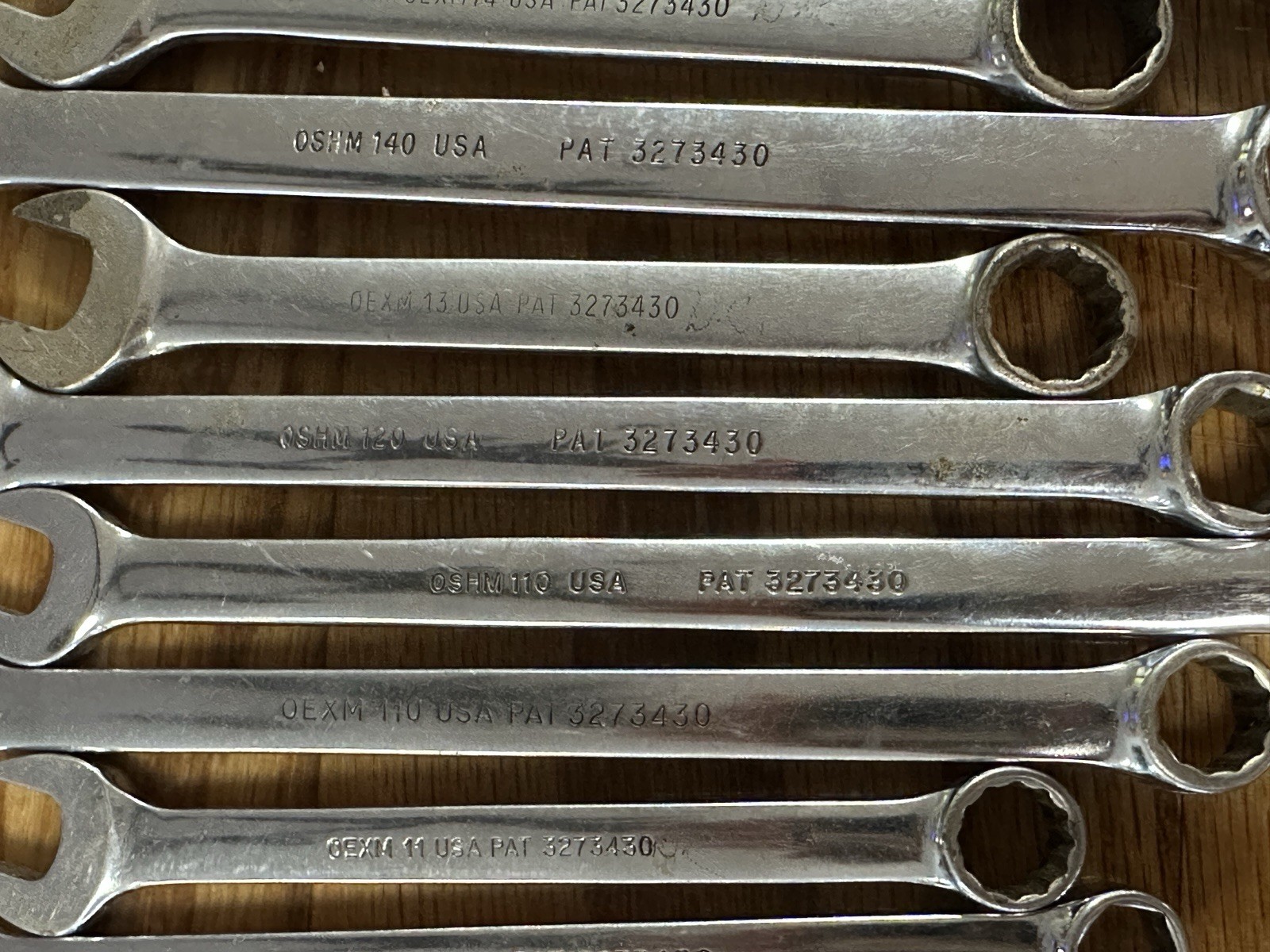 Vintage Snap On Wrench Lot Of 13 Pieces
