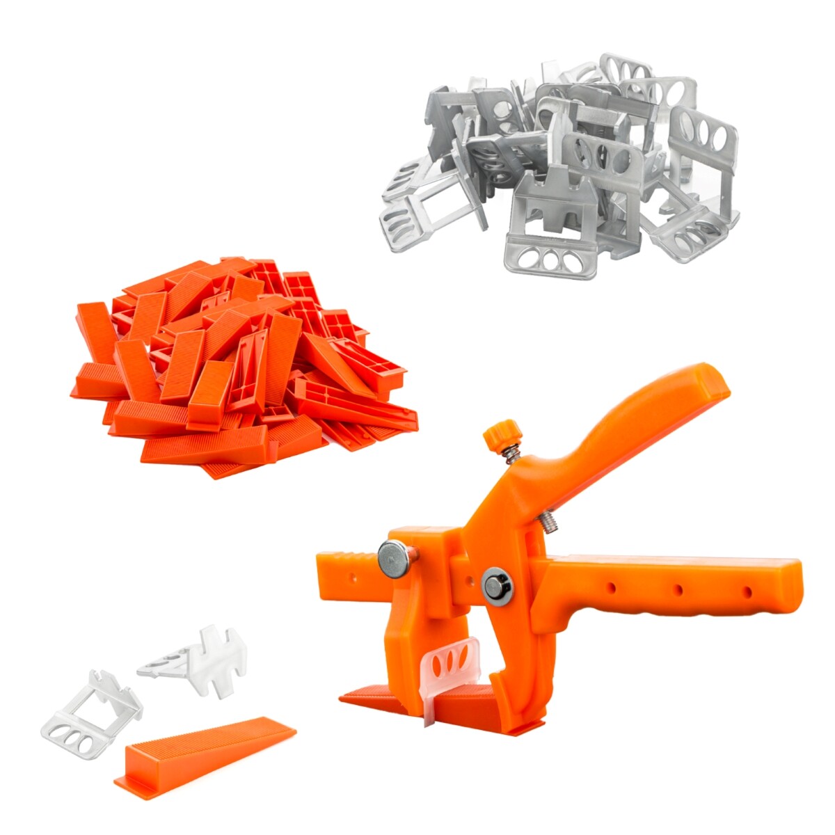 3000x Clips 1Mm + 600x Wedges + Pliers Set 3601-Piece Leveling System Tiles