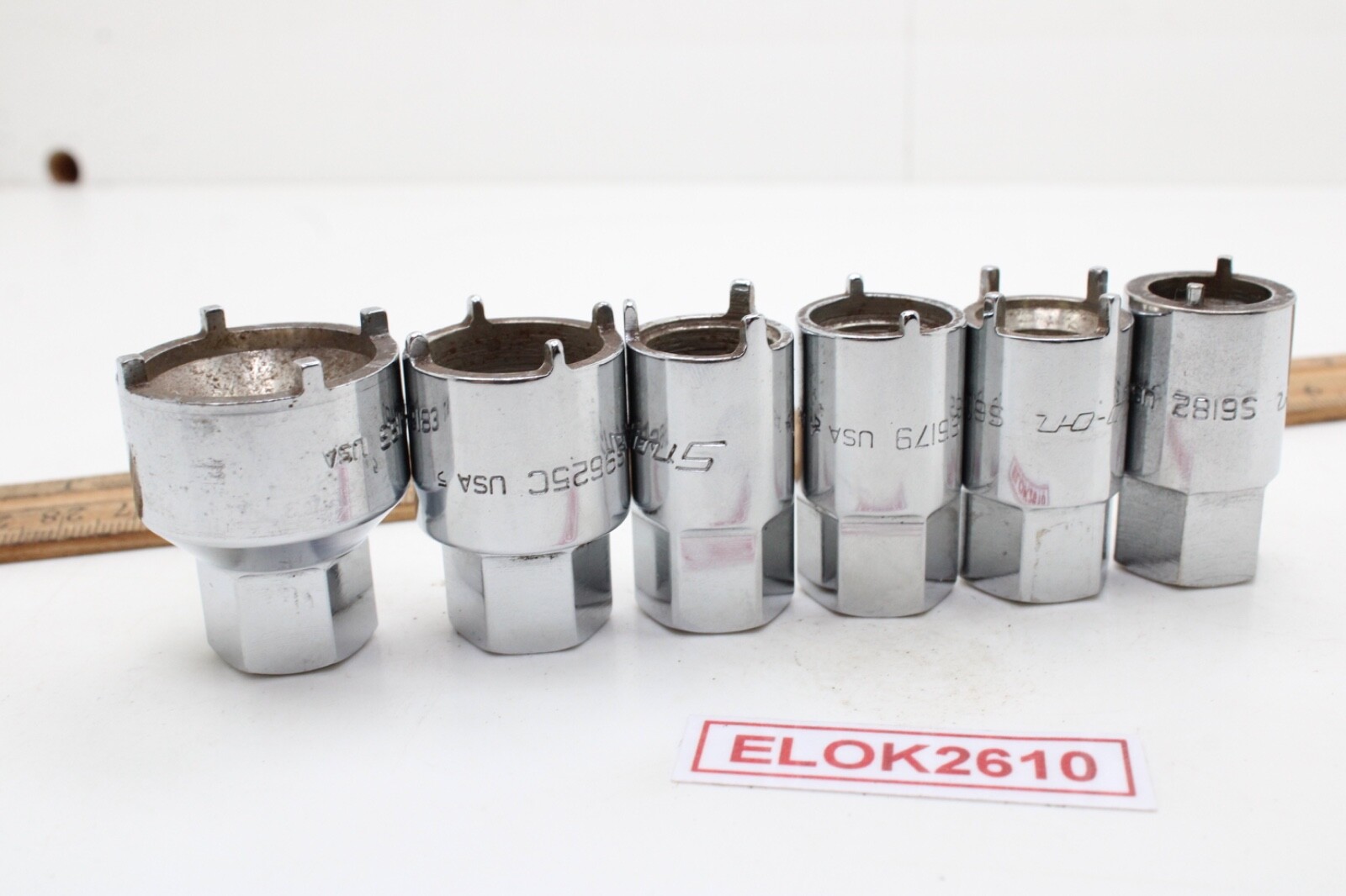 Snap on RARE 2006ANT 6-Piece Chrome Vehicle Antenna Nut Socket Set USA