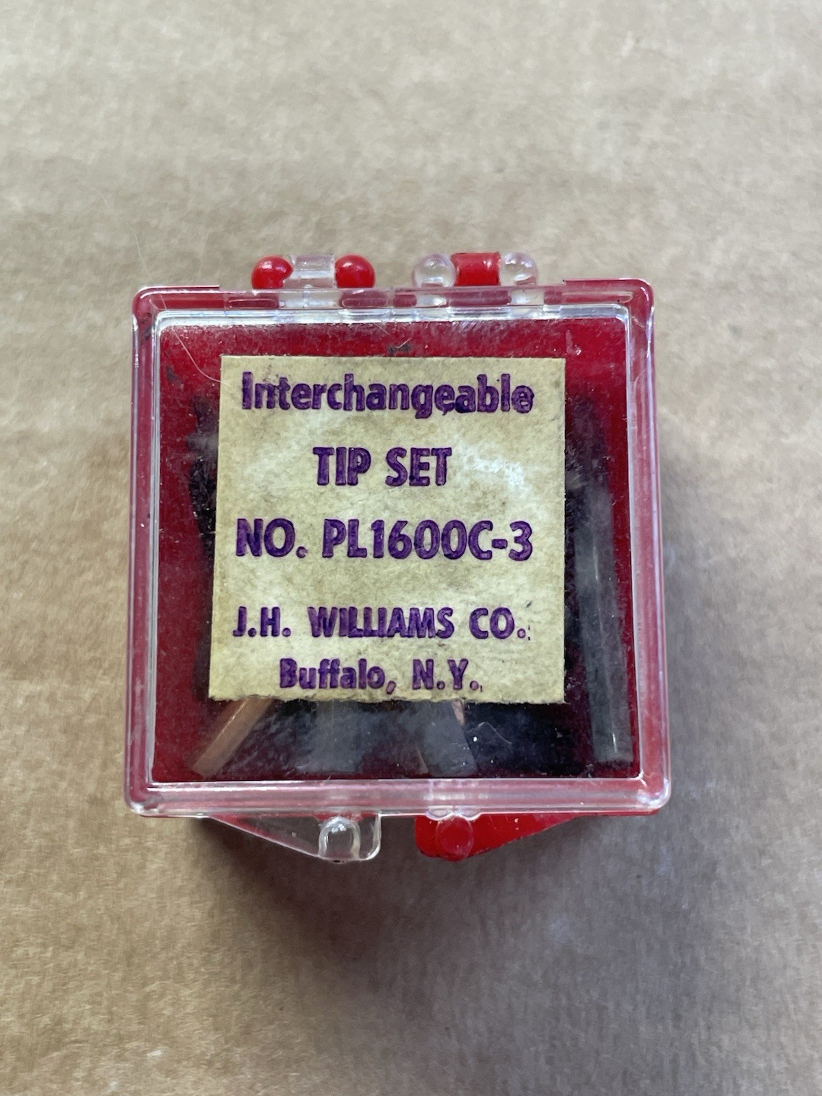 WILLIAMS CO TOOLS SNAP RING INTERNAL AND EXTERNAL PLIERS SET No. PL 1600 C USA