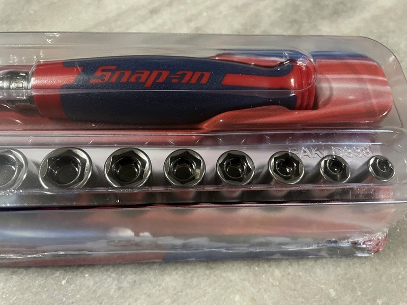 NEW Snap-On 250th America Anniversary 3/8 Stars Ratchet & Metric Sockets 8-19mm