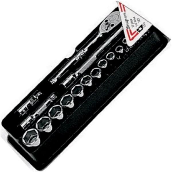 Snap-On 117TMM 17 pcs 1/4″ Drive 6-Point Hexagonal Metric Starter Ratchet Set
